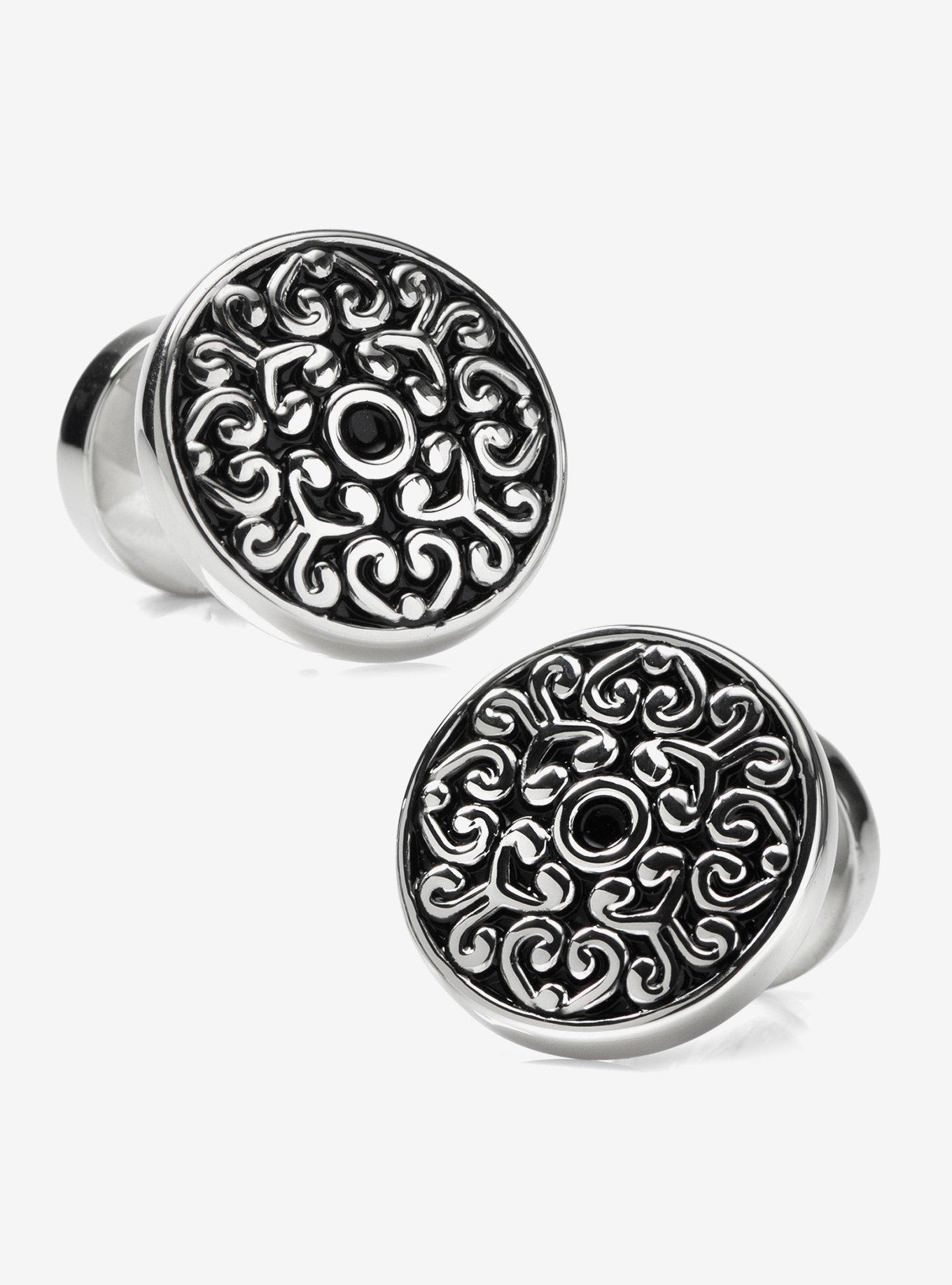 Antique Filigree Round Cufflinks, , hi-res