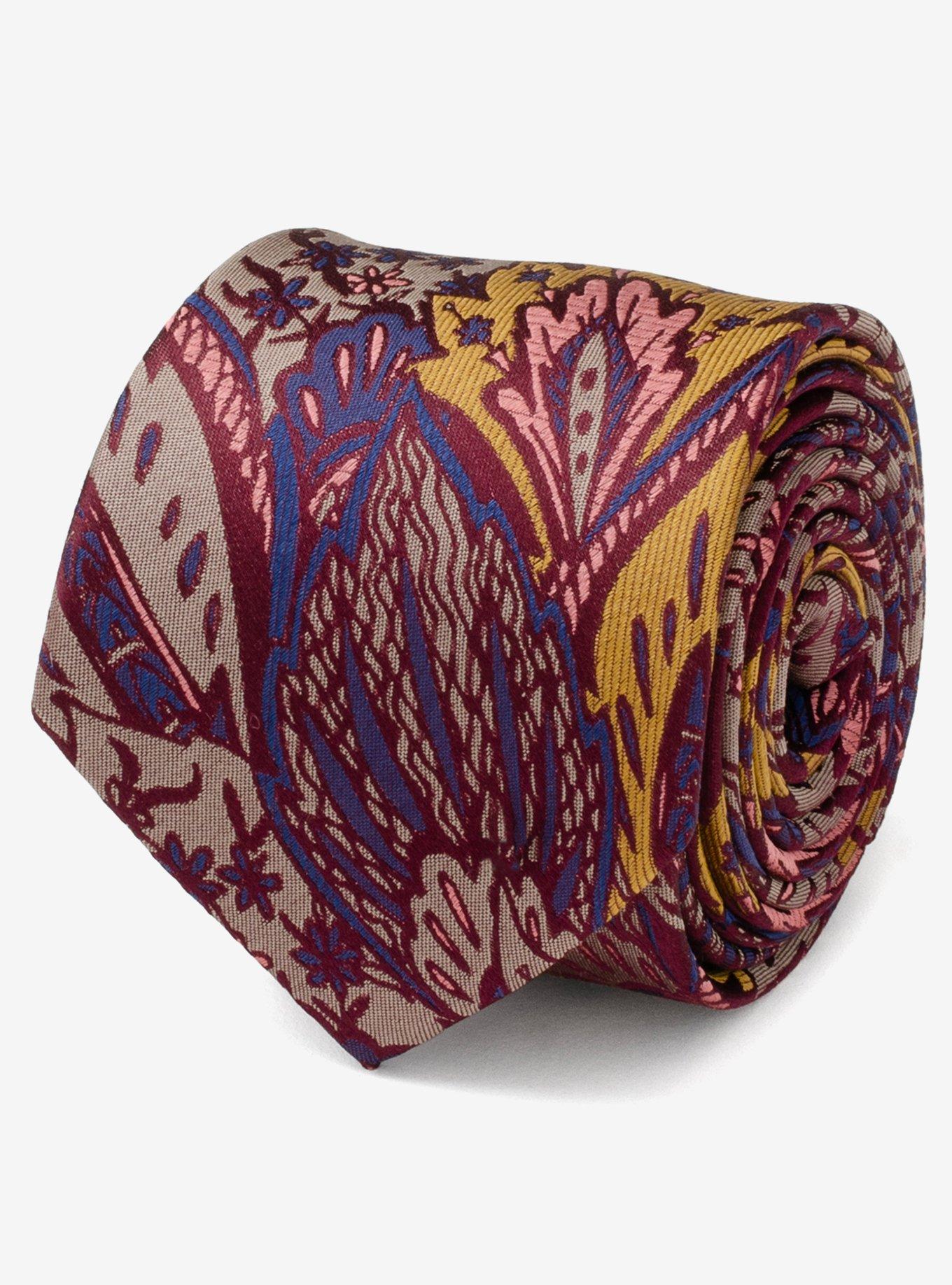 Multi Brown Patterned Silk Tie, , hi-res