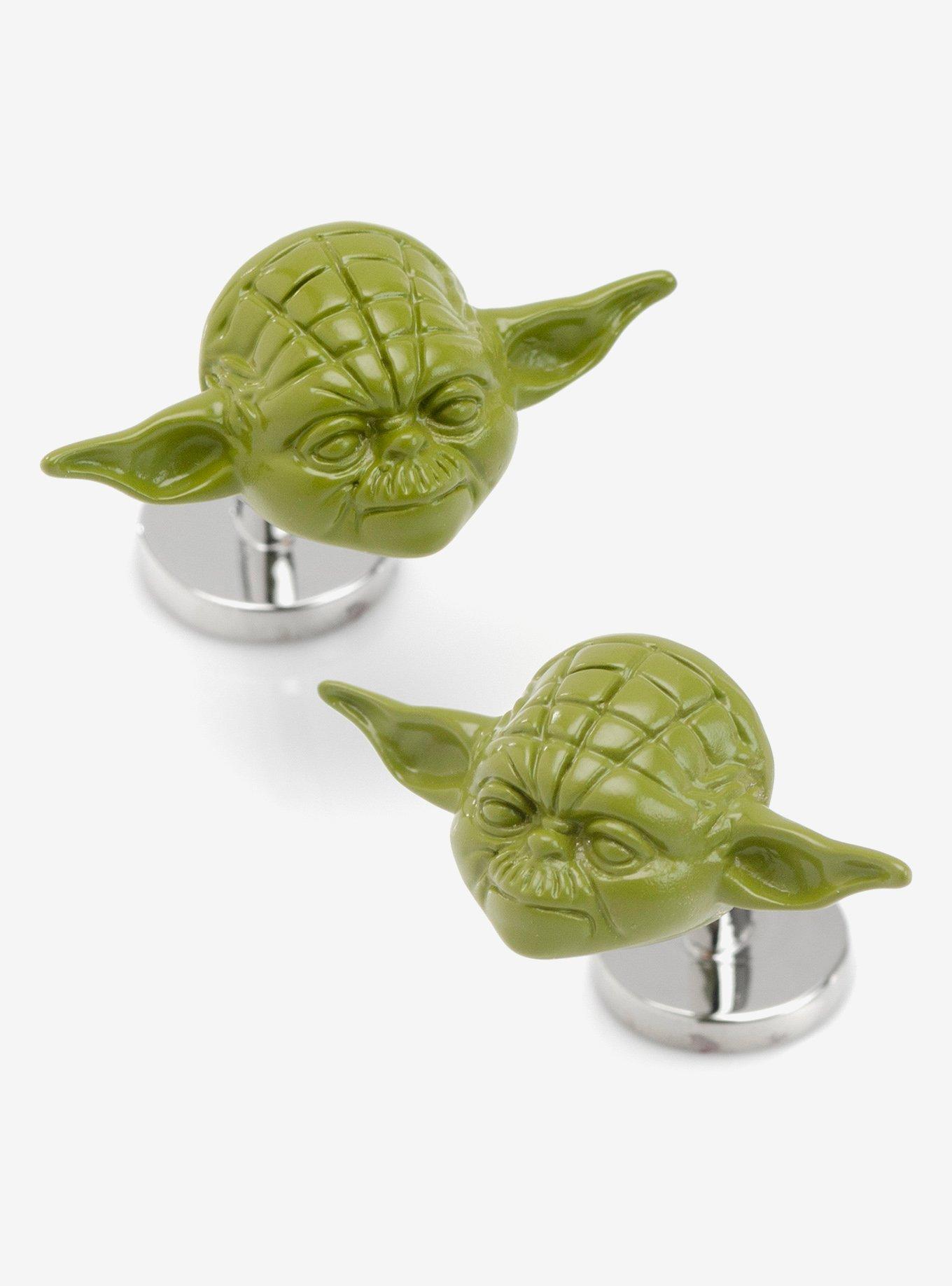 Star Wars 3D Yoda Cufflinks, , hi-res