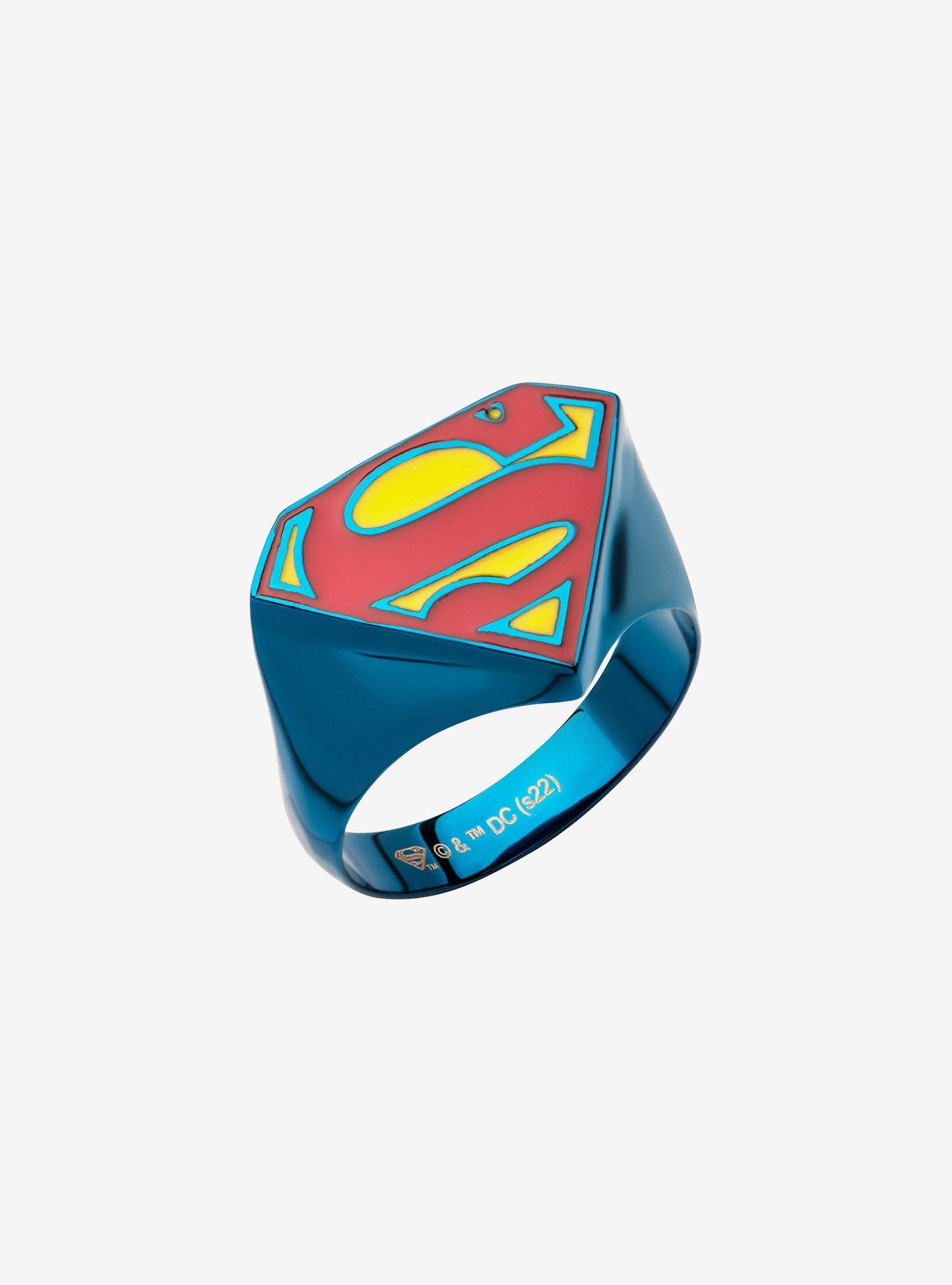 DC Comics Superman Logo Blue Ring, , hi-res