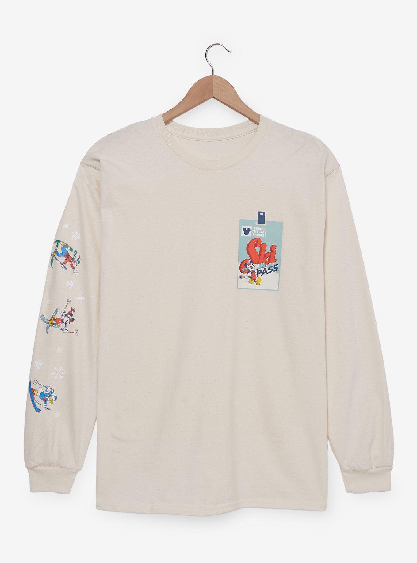 Disney Mickey & Friends Ski Pass Long Sleeve T-Shirt - BoxLunch Exclusive, , hi-res