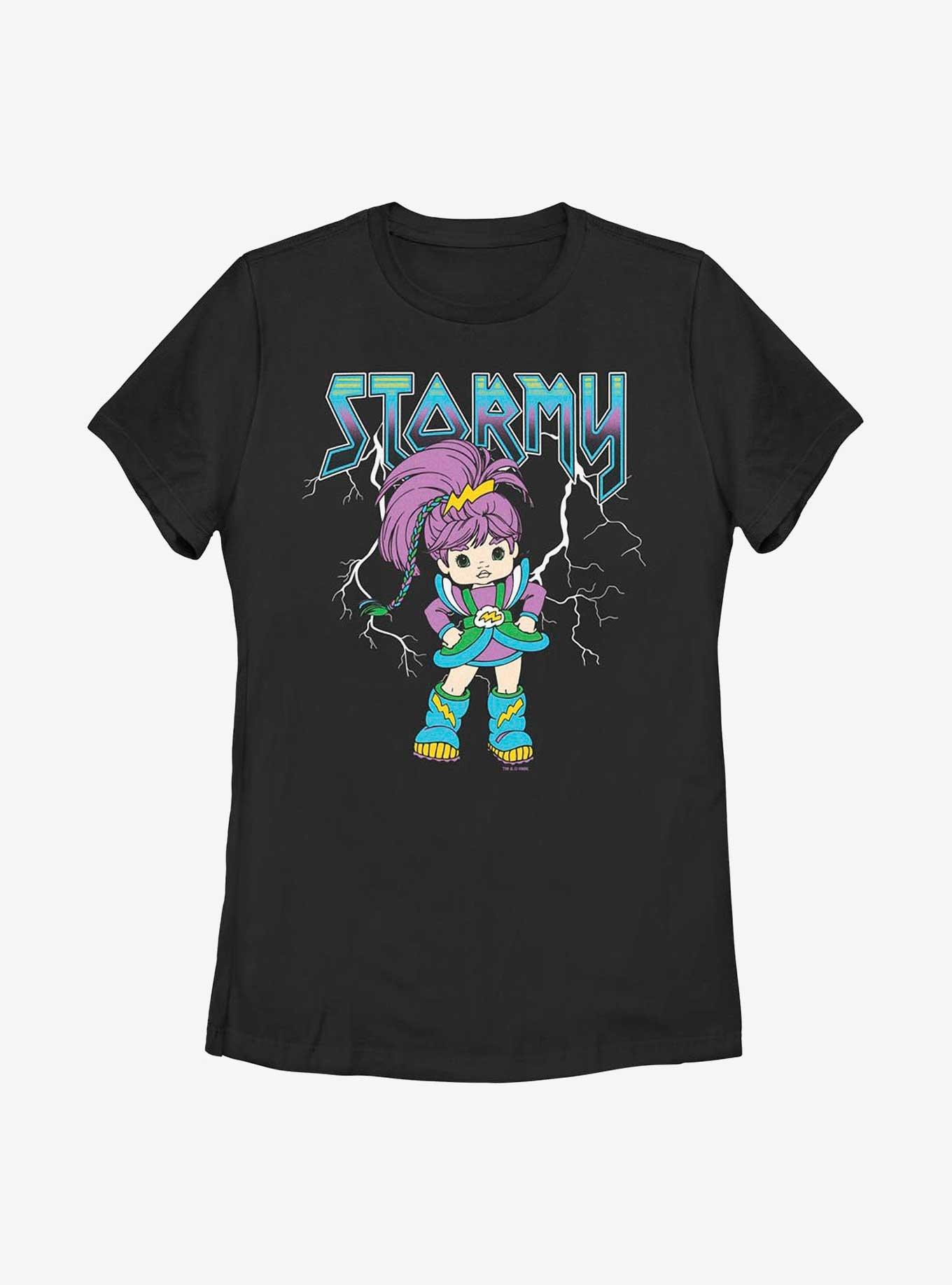 Rainbow Brite Metal Stormy Womens T-Shirt, BLACK, hi-res