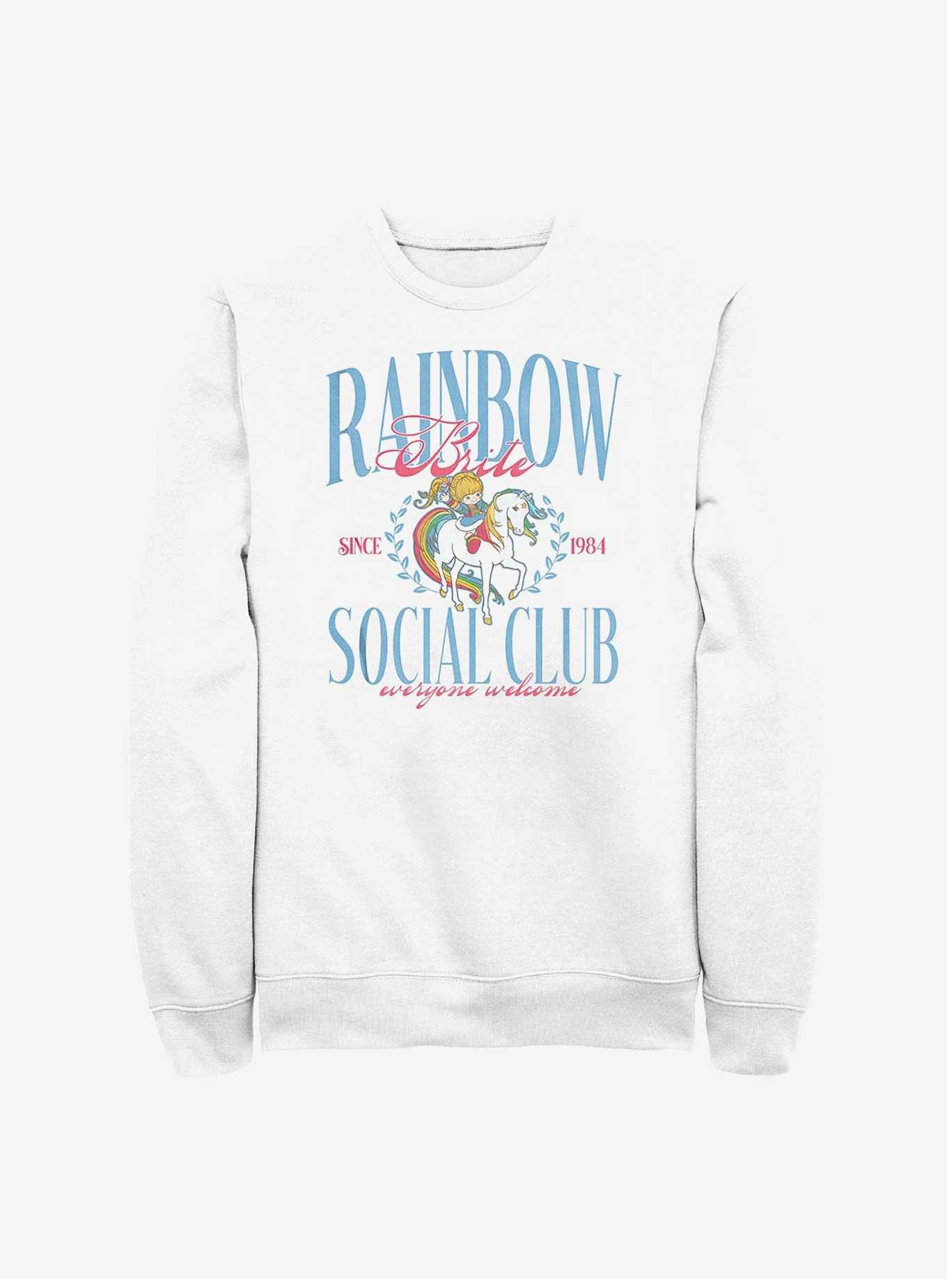 Rainbow Brite Social Club Sweatshirt, WHITE, hi-res