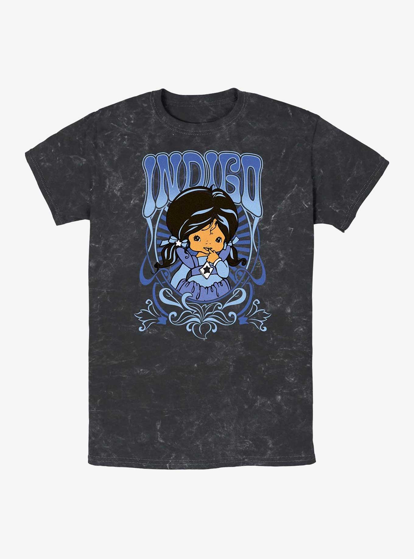 Rainbow Brite Indigo Nouveau Mineral Wash T-Shirt, BLACK, hi-res