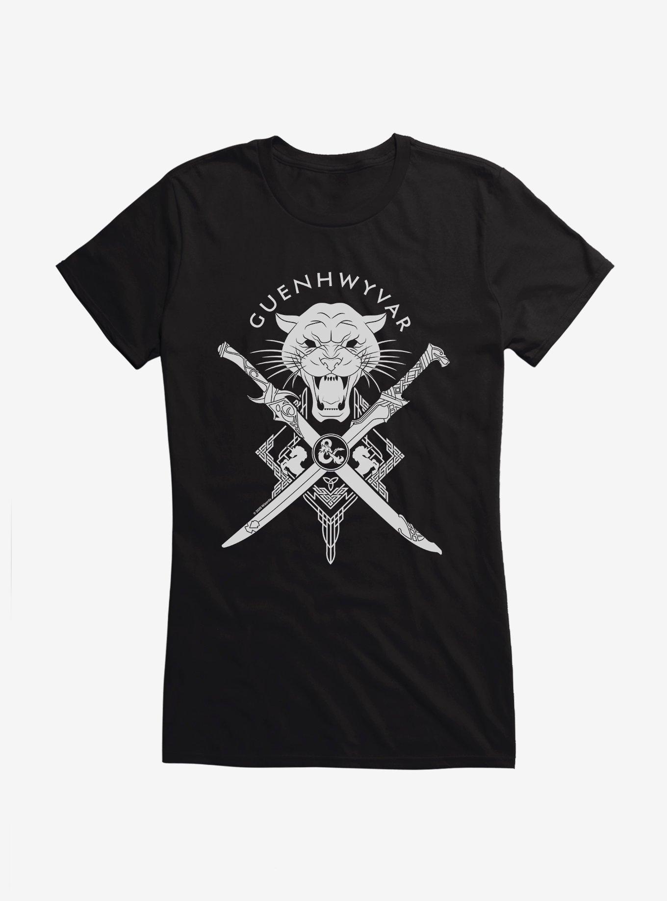 Dungeons & Dragons Guenhwyvar Drizzt Seal Girls T-Shirt, BLACK, hi-res