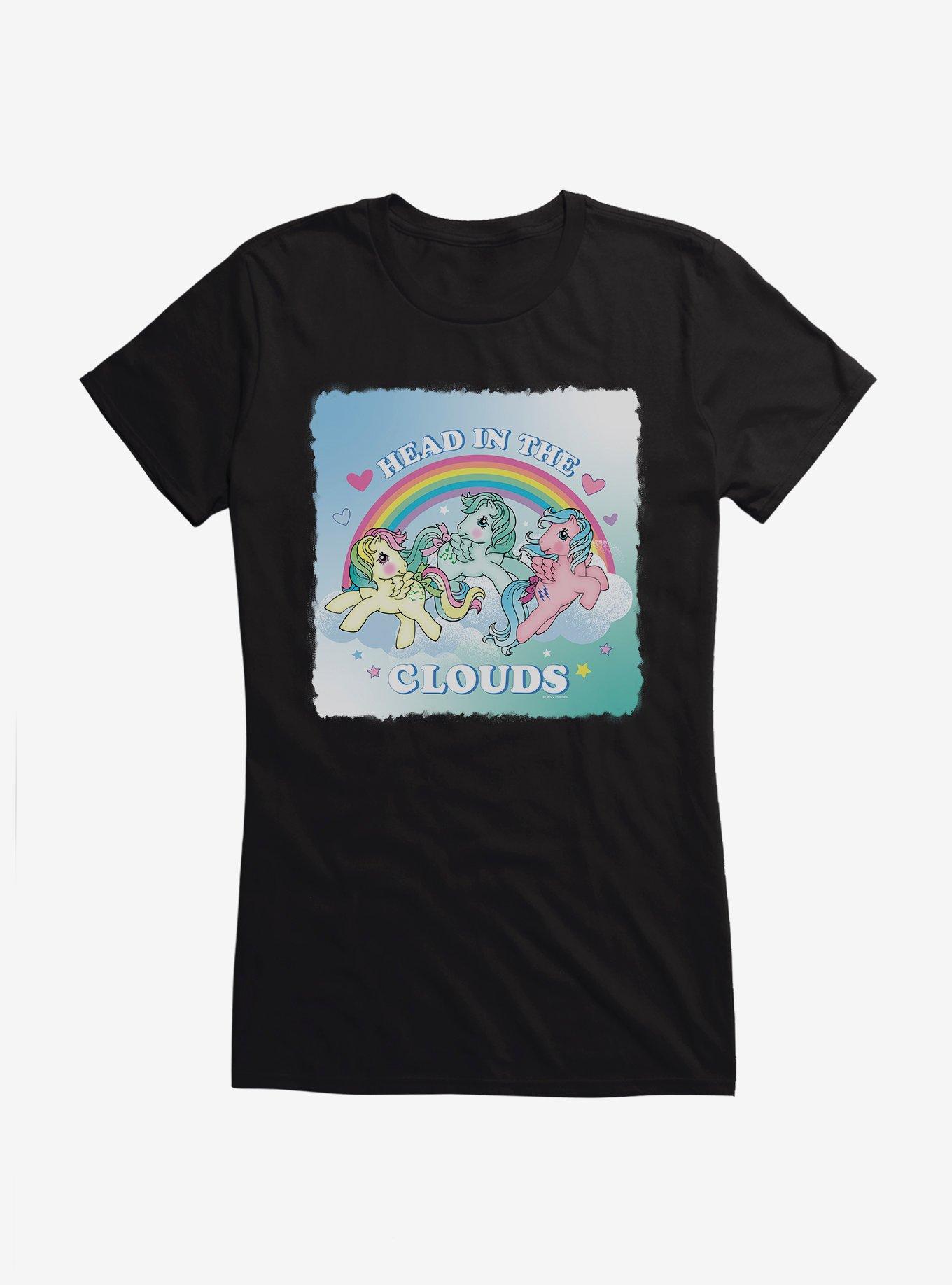 My Little Pony Head In The Clouds Retro Girls T-Shirt, BLACK, hi-res