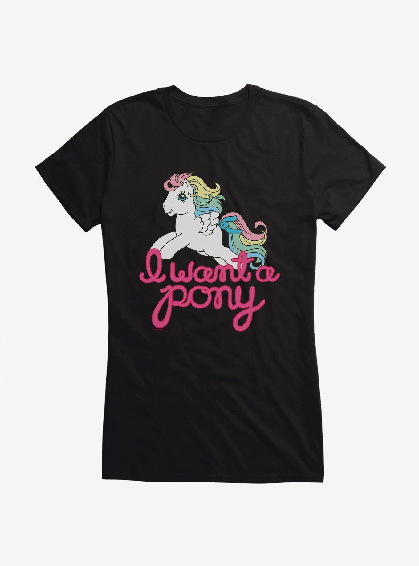 My Little Pony I Want To Party Girls T-Shirt, BLACK, hi-res