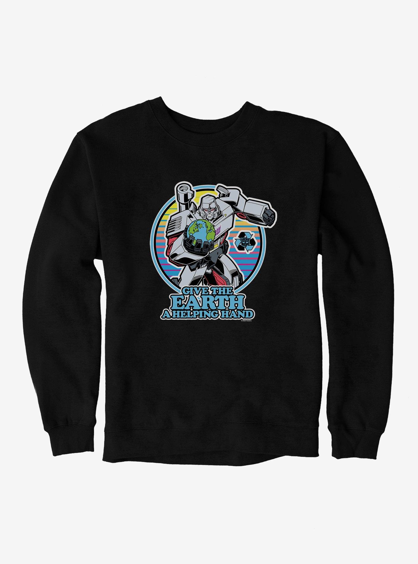 Transformers A Helping Hand Sweatshirt, BLACK, hi-res