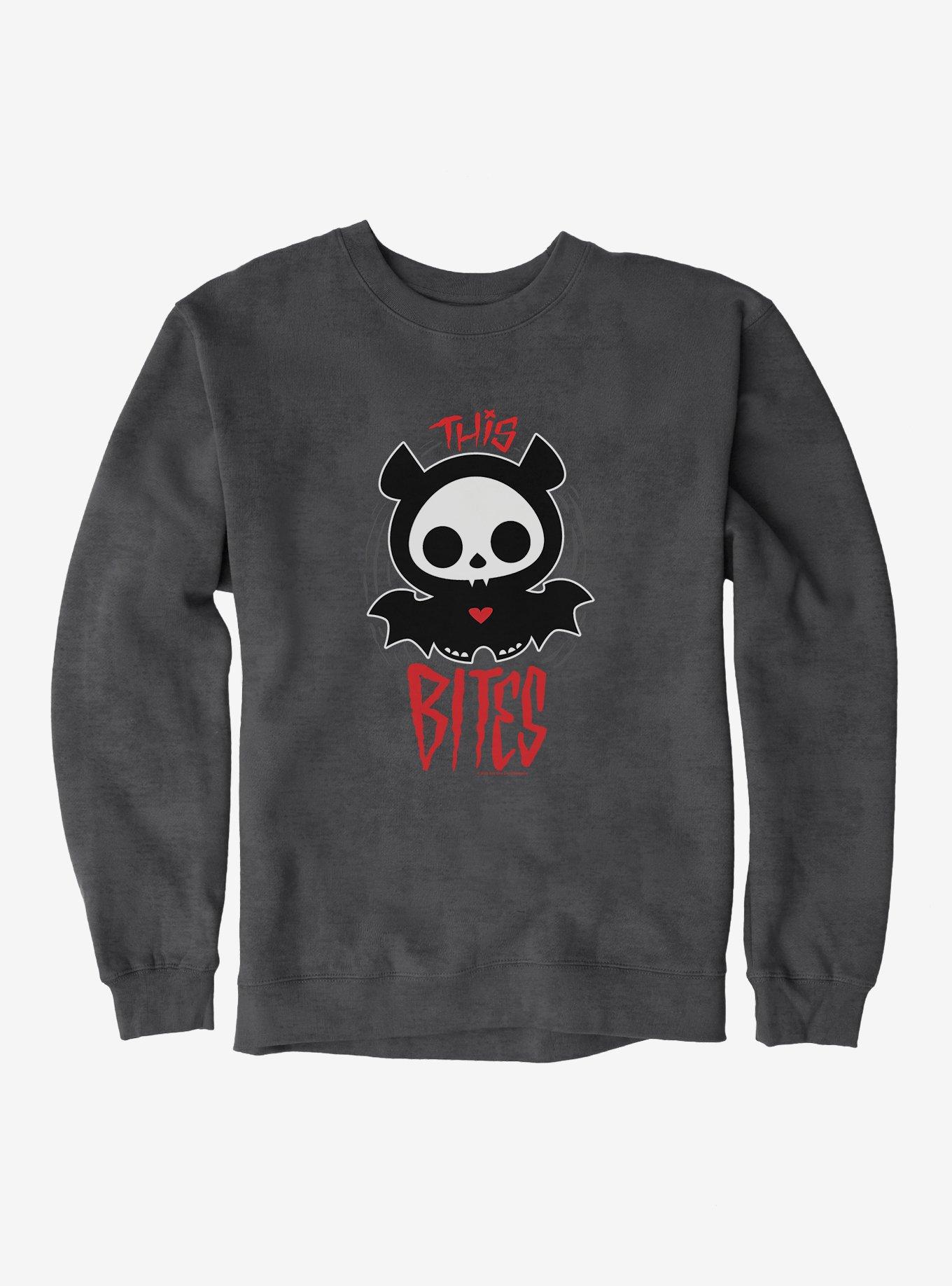 Skelanimals Diego This Bites Sweatshirt, DARK HEATHER, hi-res