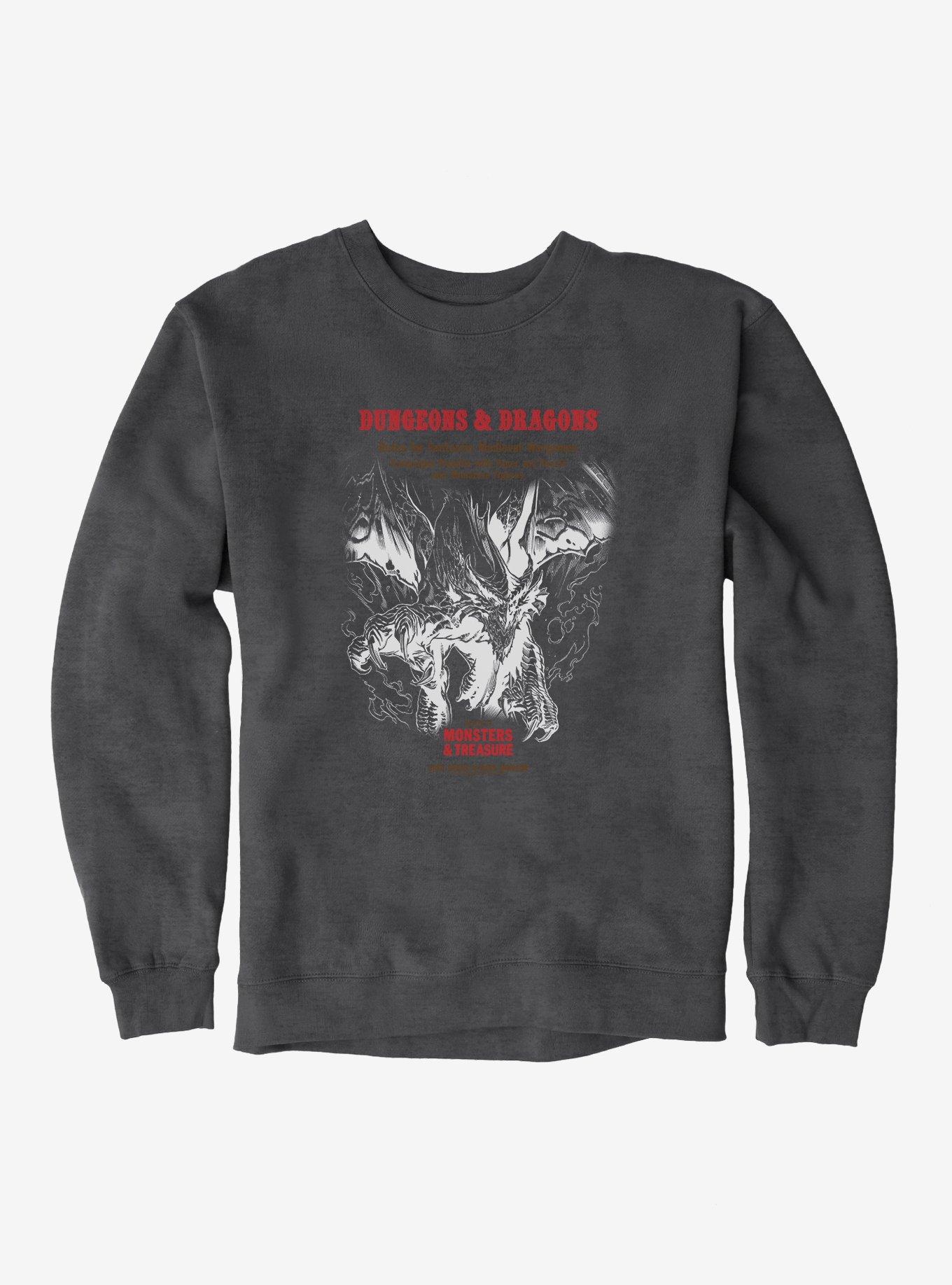 Dungeons & Dragons White Box Dragon and Flames Sweatshirt, , hi-res