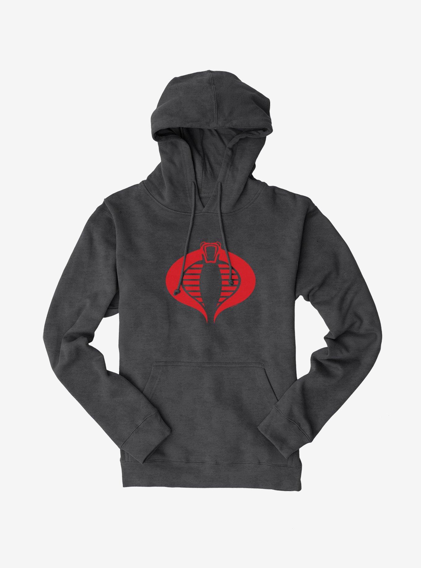 G.I. Joe Cobra Logo Hoodie, DARK HEATHER, hi-res