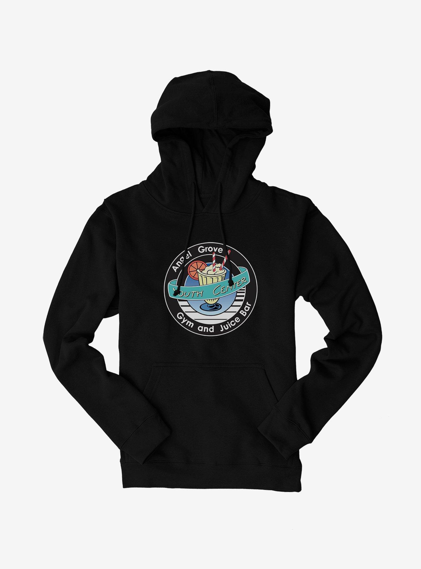 Mighty Morphin Power Rangers Angel Grove Juice Bar Hoodie, BLACK, hi-res