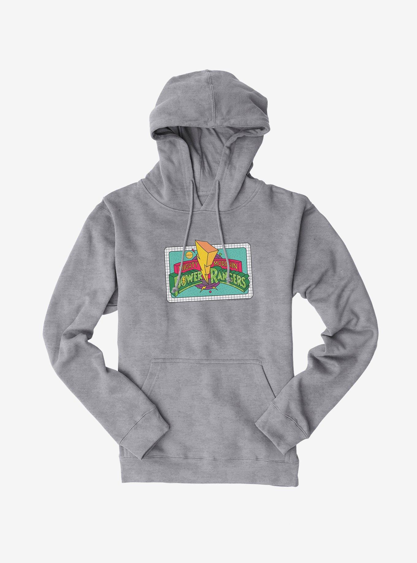 Mighty Morphin Power Rangers Color Sketch Logo Hoodie, , hi-res