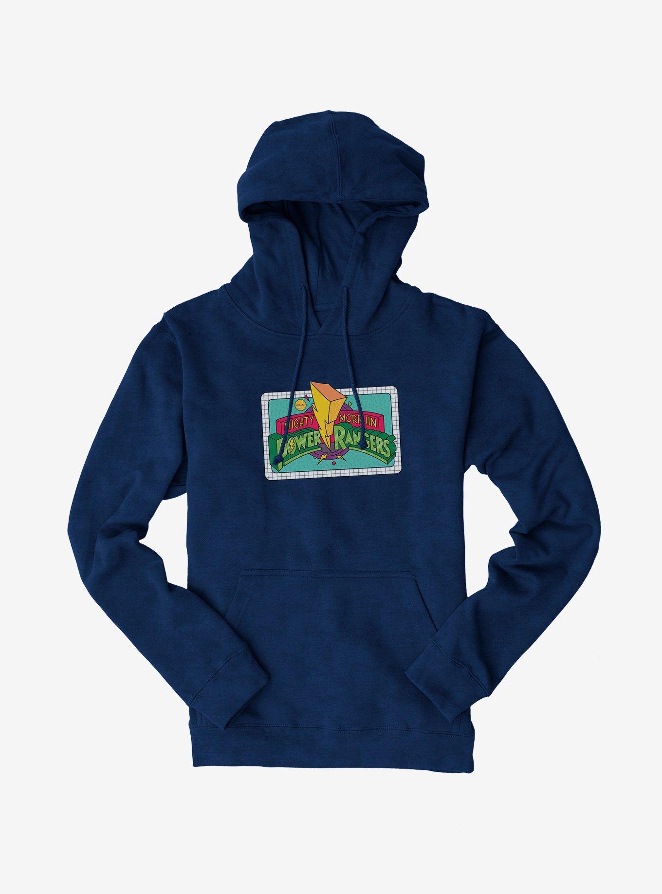 Mighty Morphin Power Rangers Color Sketch Logo Hoodie, , hi-res