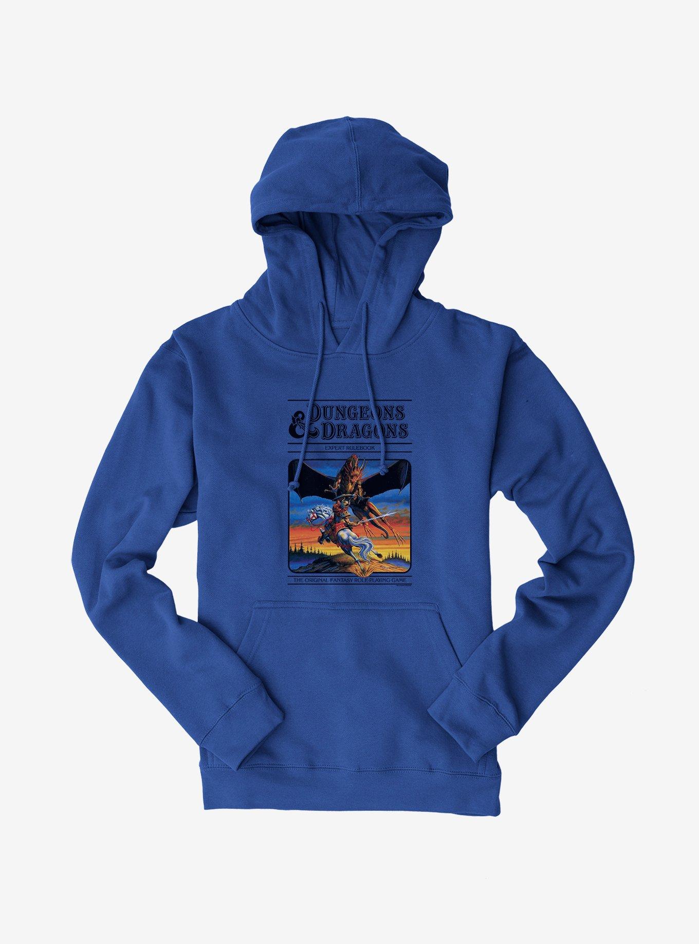 Dungeons & Dragons Vintage Expert Rulebook Hoodie, ROYAL, hi-res