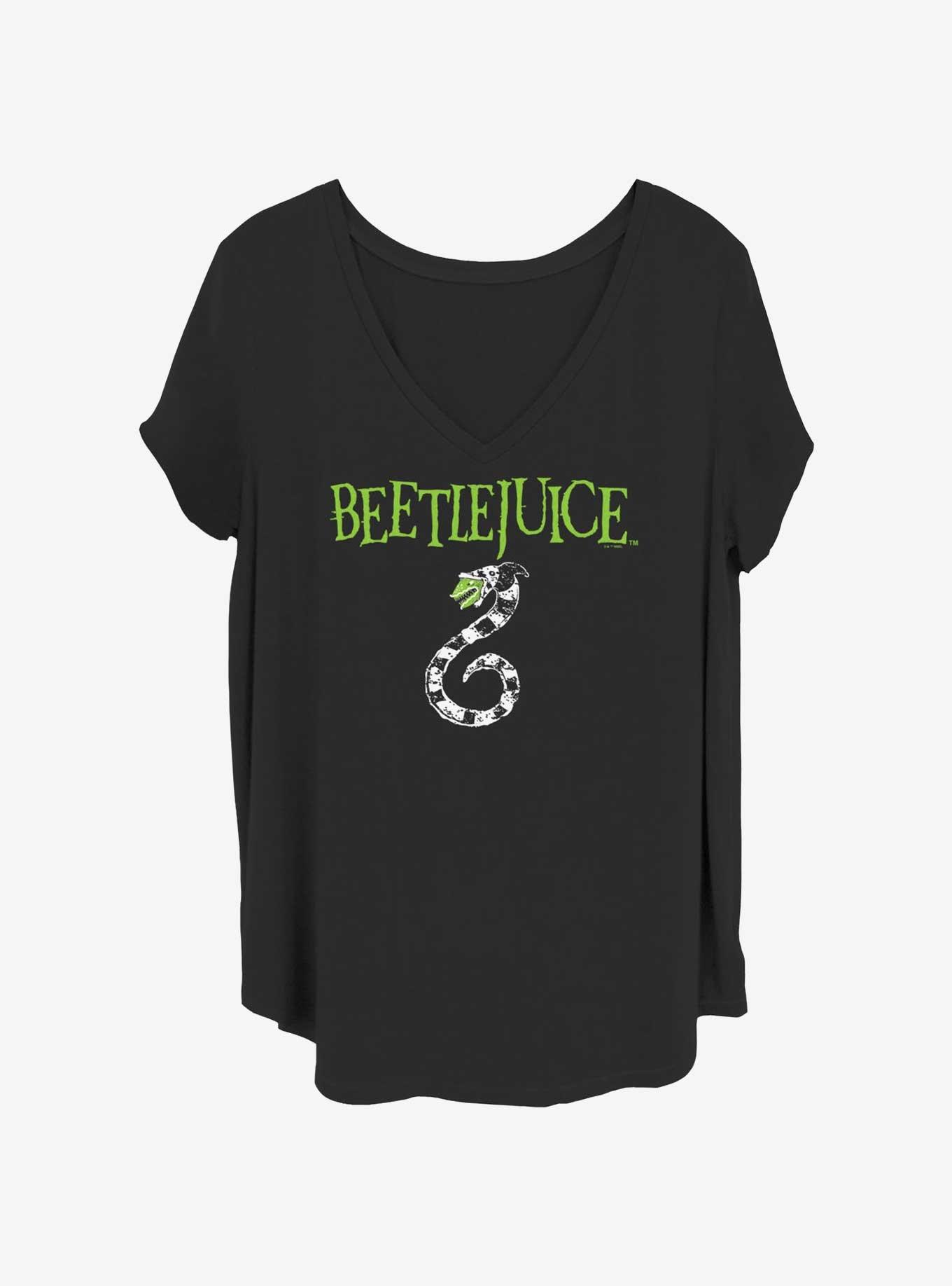 Beetlejuice Snake Juice Womens T-Shirt Plus Size, BLACK, hi-res