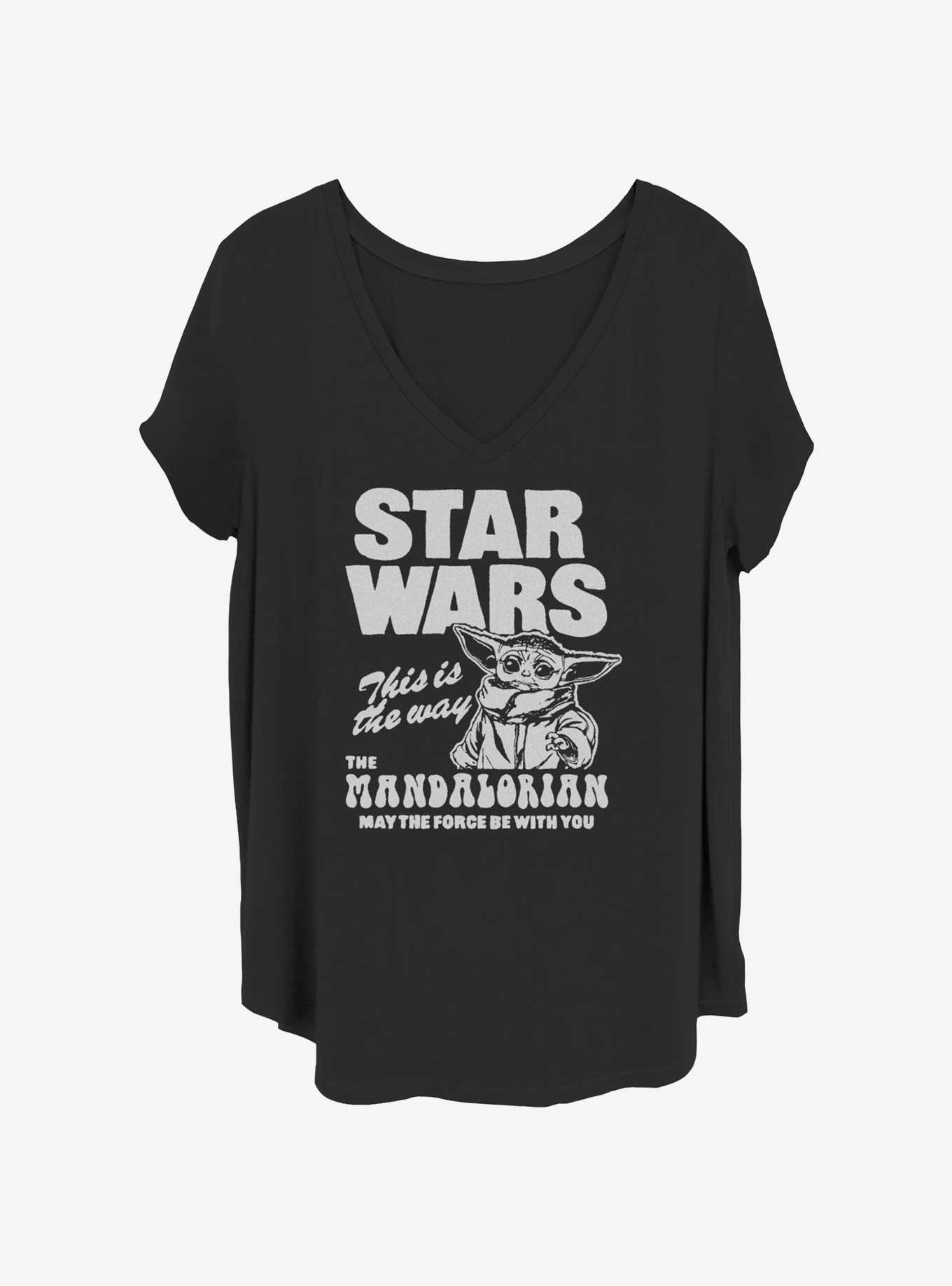 Star Wars The Mandalorian Baby Boy Womens T-Shirt Plus Size, BLACK, hi-res