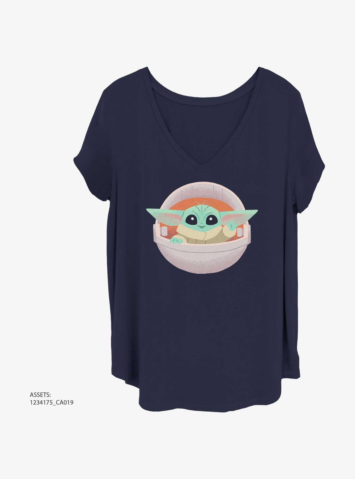 Star Wars The Mandalorian Grogu In Crib Womens T-Shirt Plus Size, , hi-res