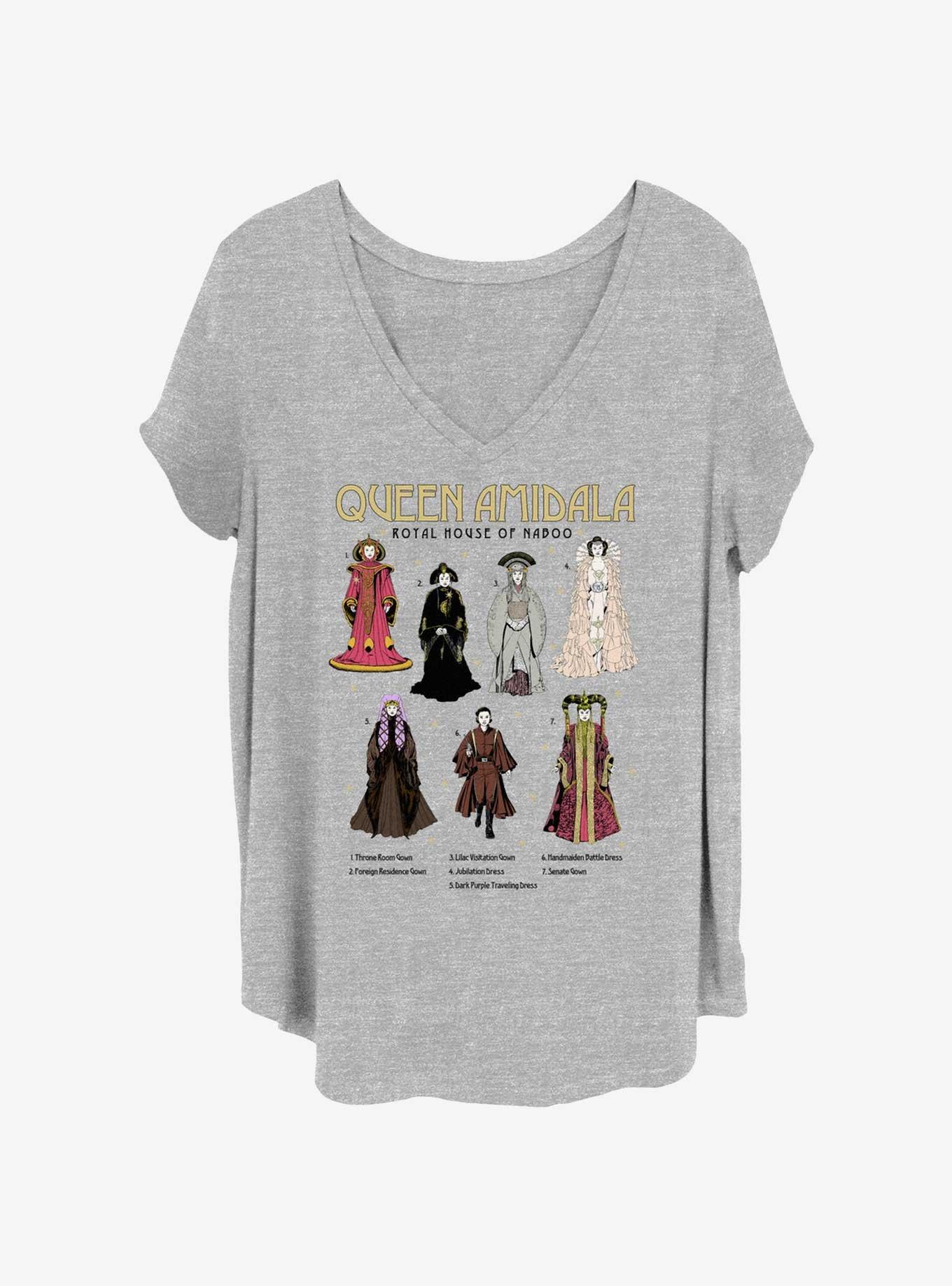 Star Wars Amidalas Gowns Womens T-Shirt Plus Size, HEATHER GR, hi-res