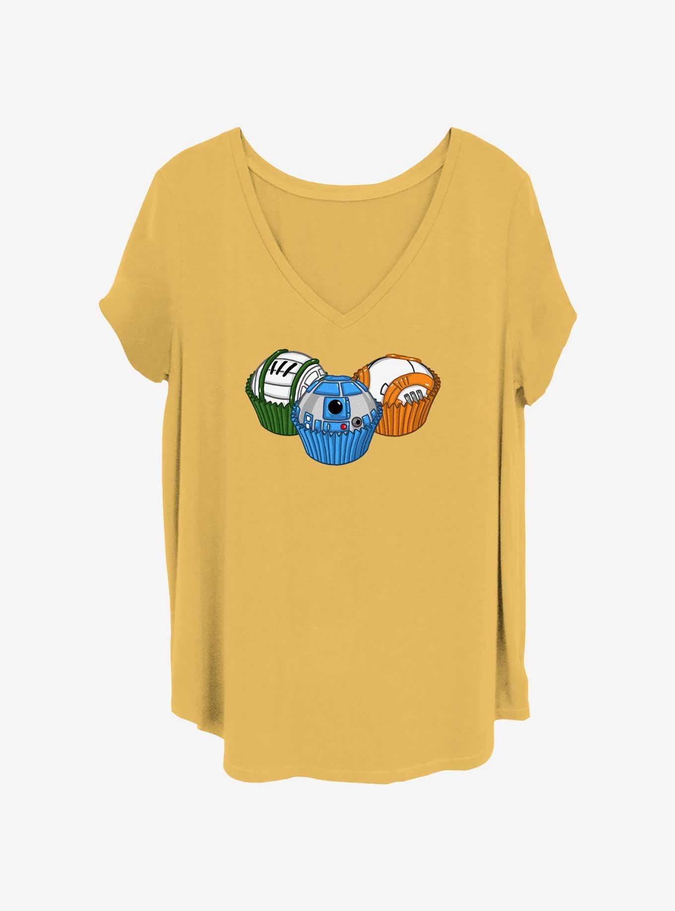 Star Wars Cupcakes Womens T-Shirt Plus Size, OCHRE, hi-res