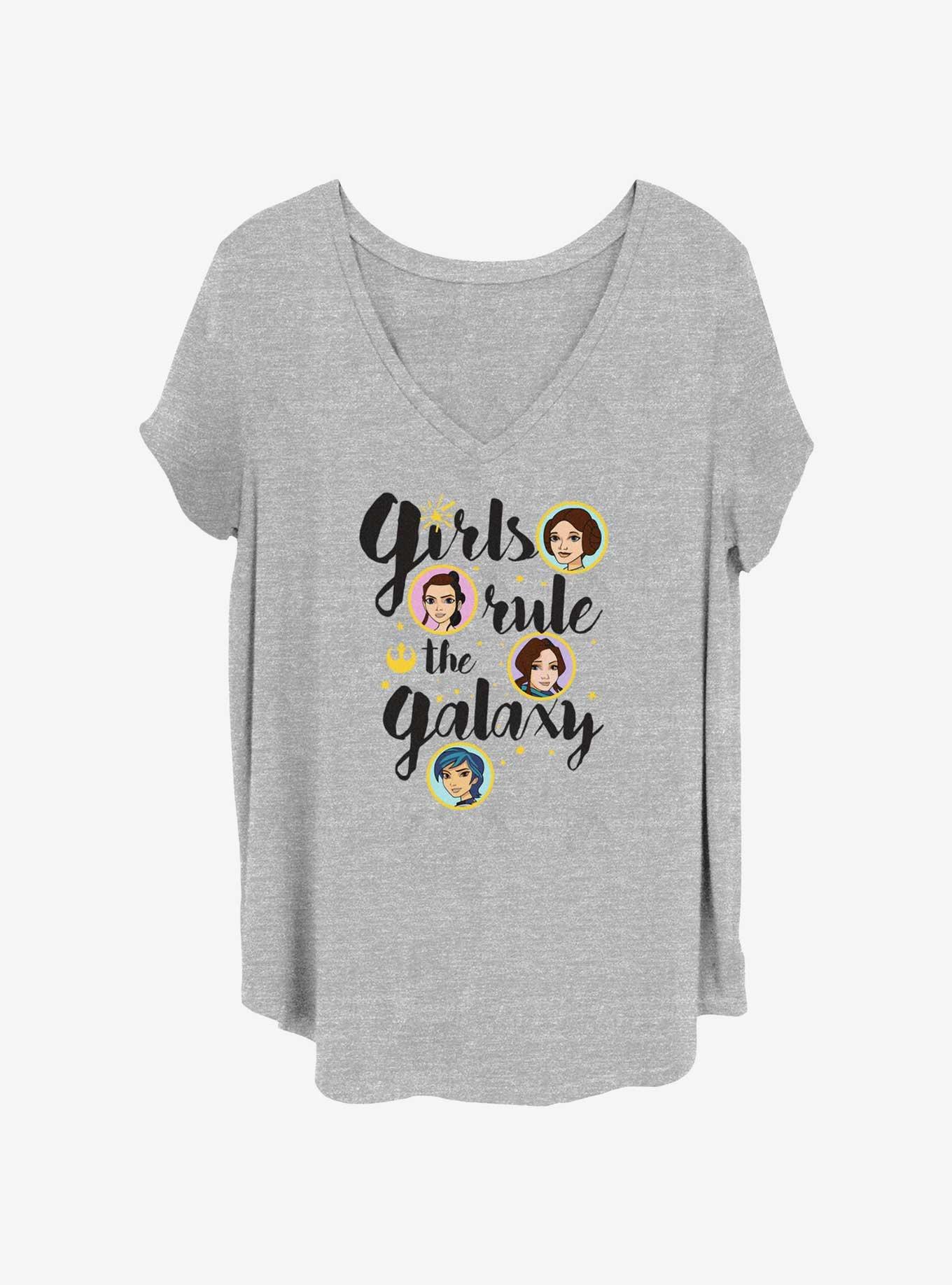 T-shirt Star Wars Girls Rule Taille 7-8 Ans - Neuf Avec étiquettes (NWT) - Multicolore