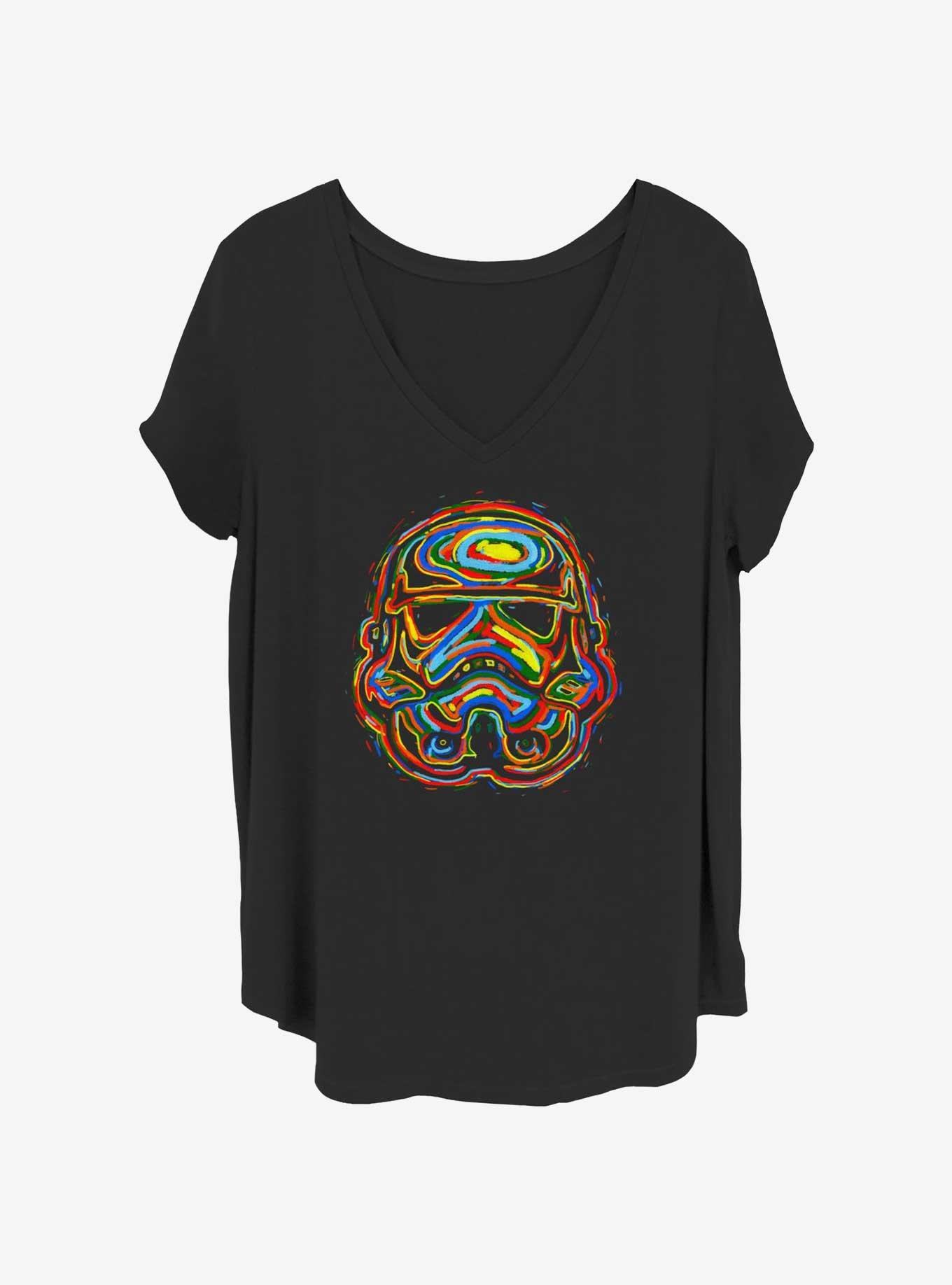 Star Wars Colored Trooper Womens T-Shirt Plus Size, BLACK, hi-res