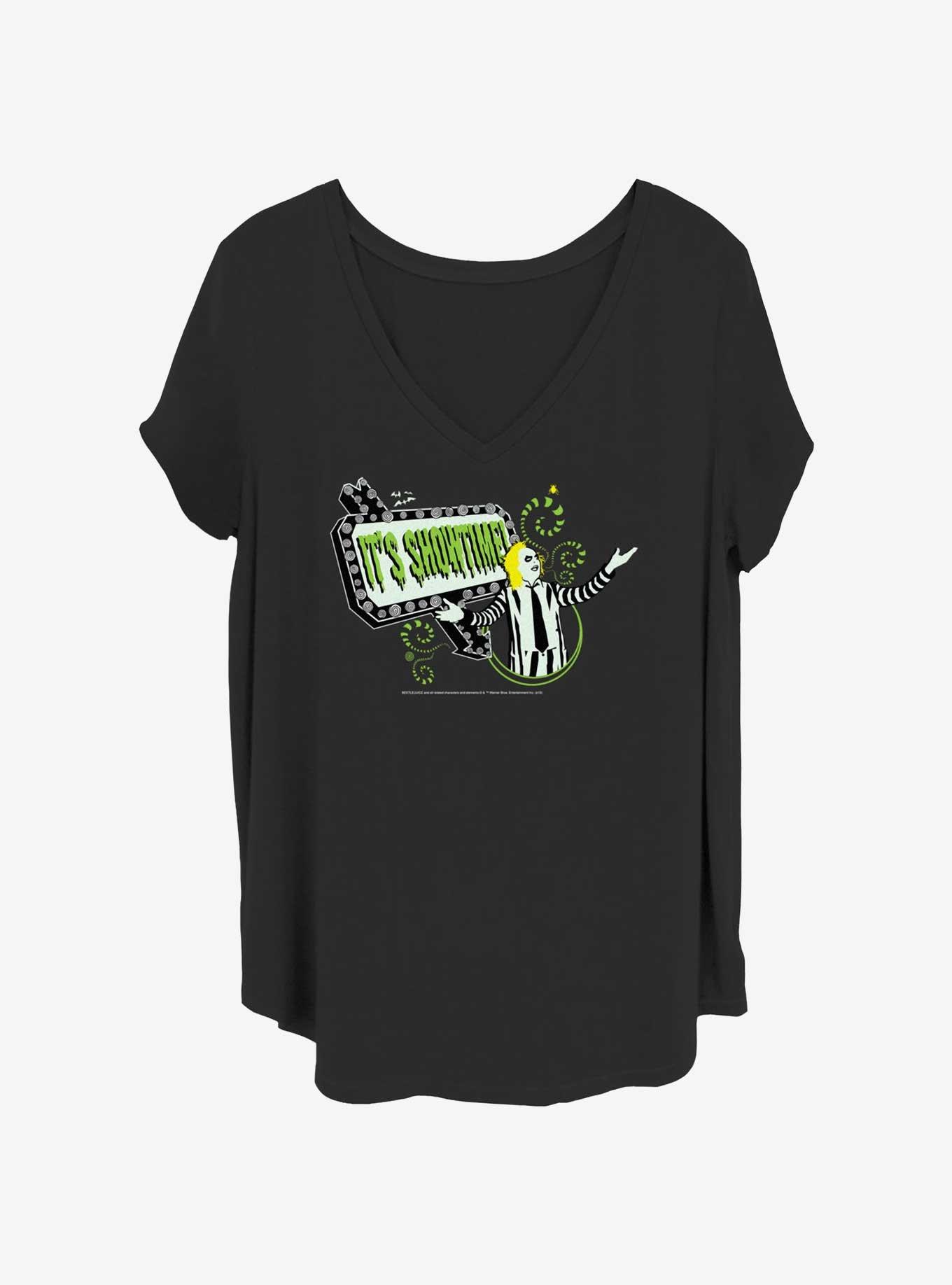 Beetlejuice It's Showtime Sign Womens T-Shirt Plus Size, , hi-res