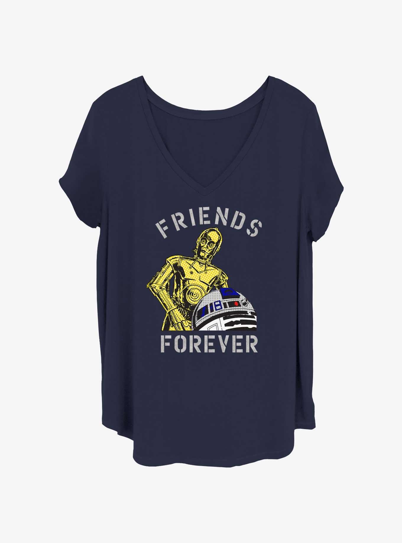 Star Wars Droid Friends Forever Womens T-Shirt Plus Size, , hi-res