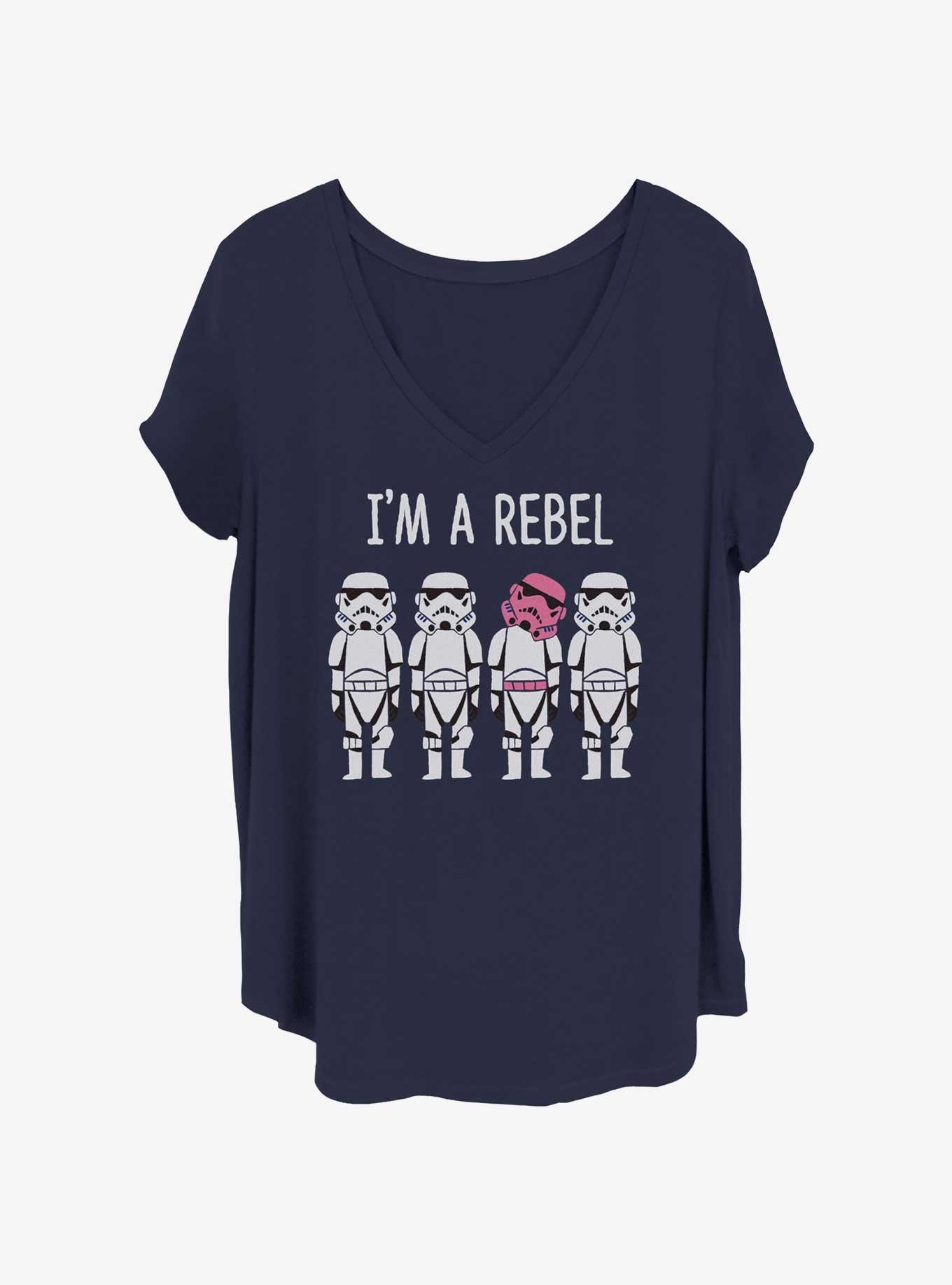 Star Wars I'm A Rebel Womens T-Shirt Plus Size, , hi-res