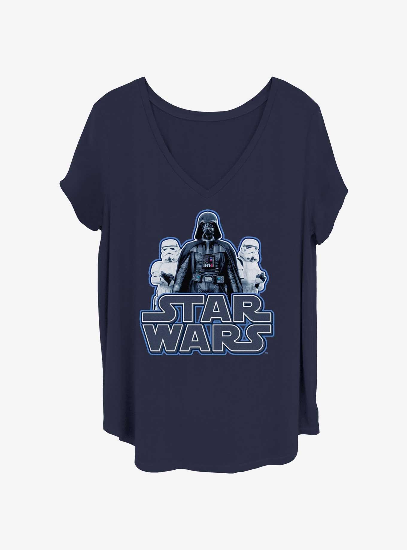 Star Wars Darkside Trio Womens T-Shirt Plus Size, NAVY, hi-res