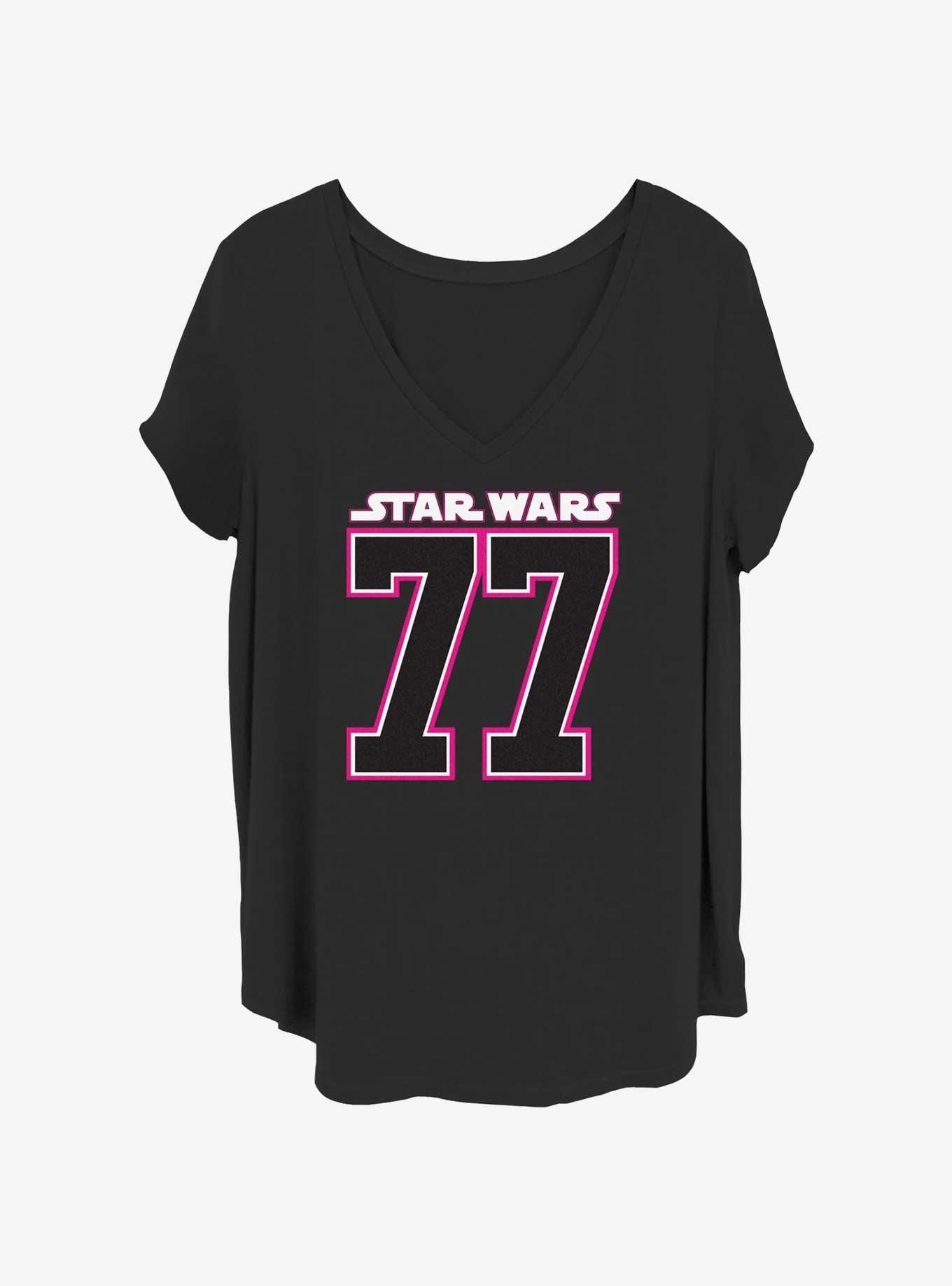 Star Wars Varsity Girl 77 Womens T-Shirt Plus Size, , hi-res