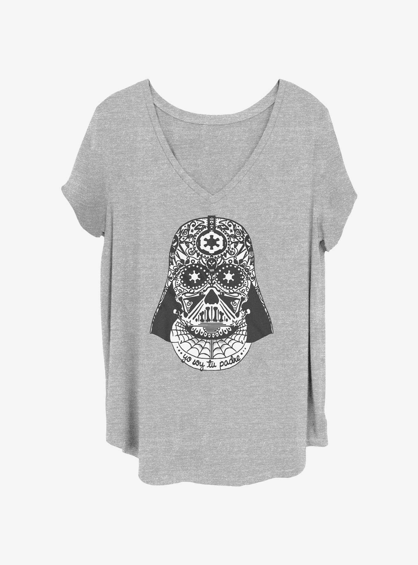 Star Wars Sugar Skull Darth Vader Womens T-Shirt Plus Size, , hi-res