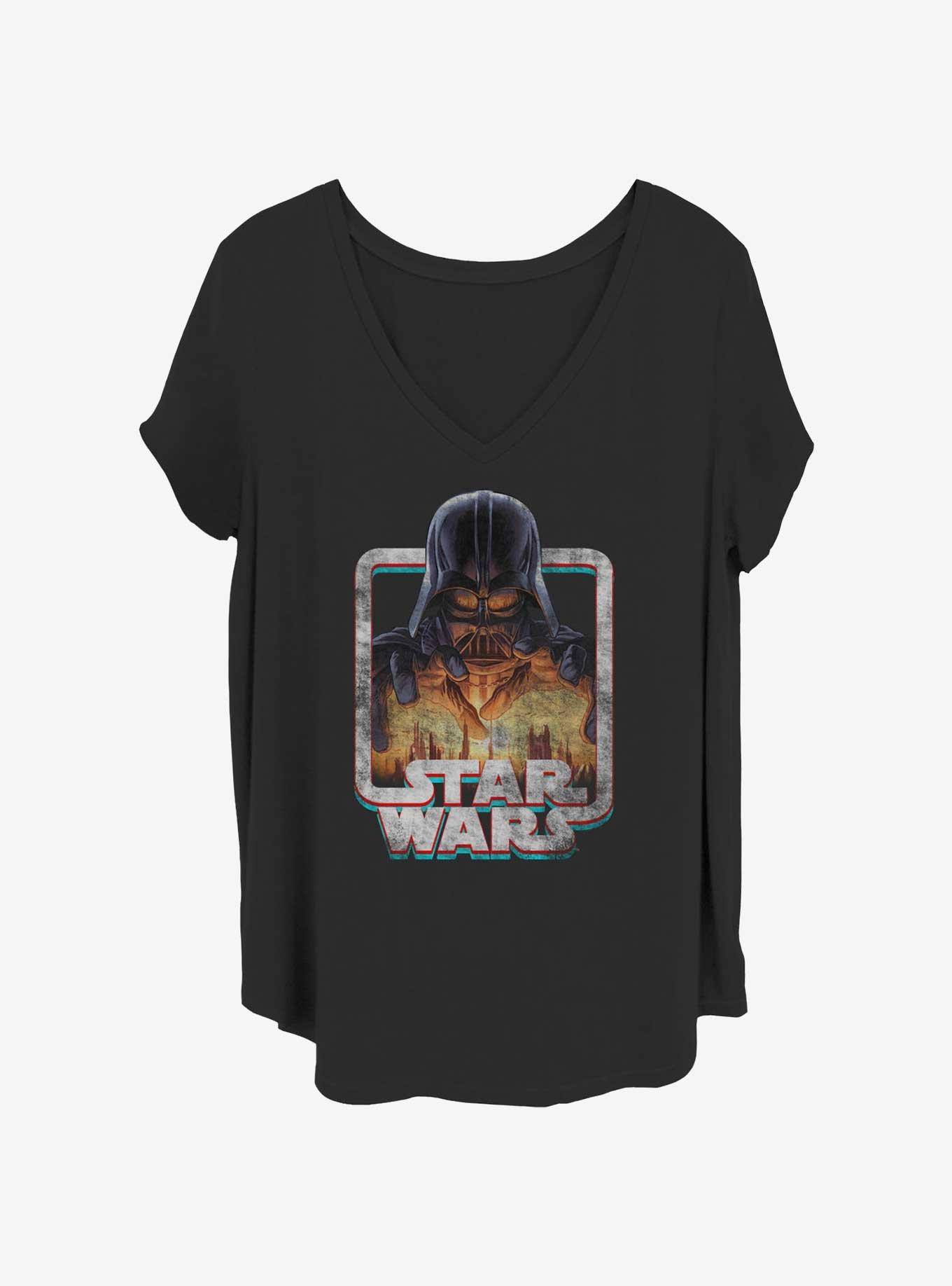 Star Wars Lord Vader Womens T-Shirt Plus Size, BLACK, hi-res