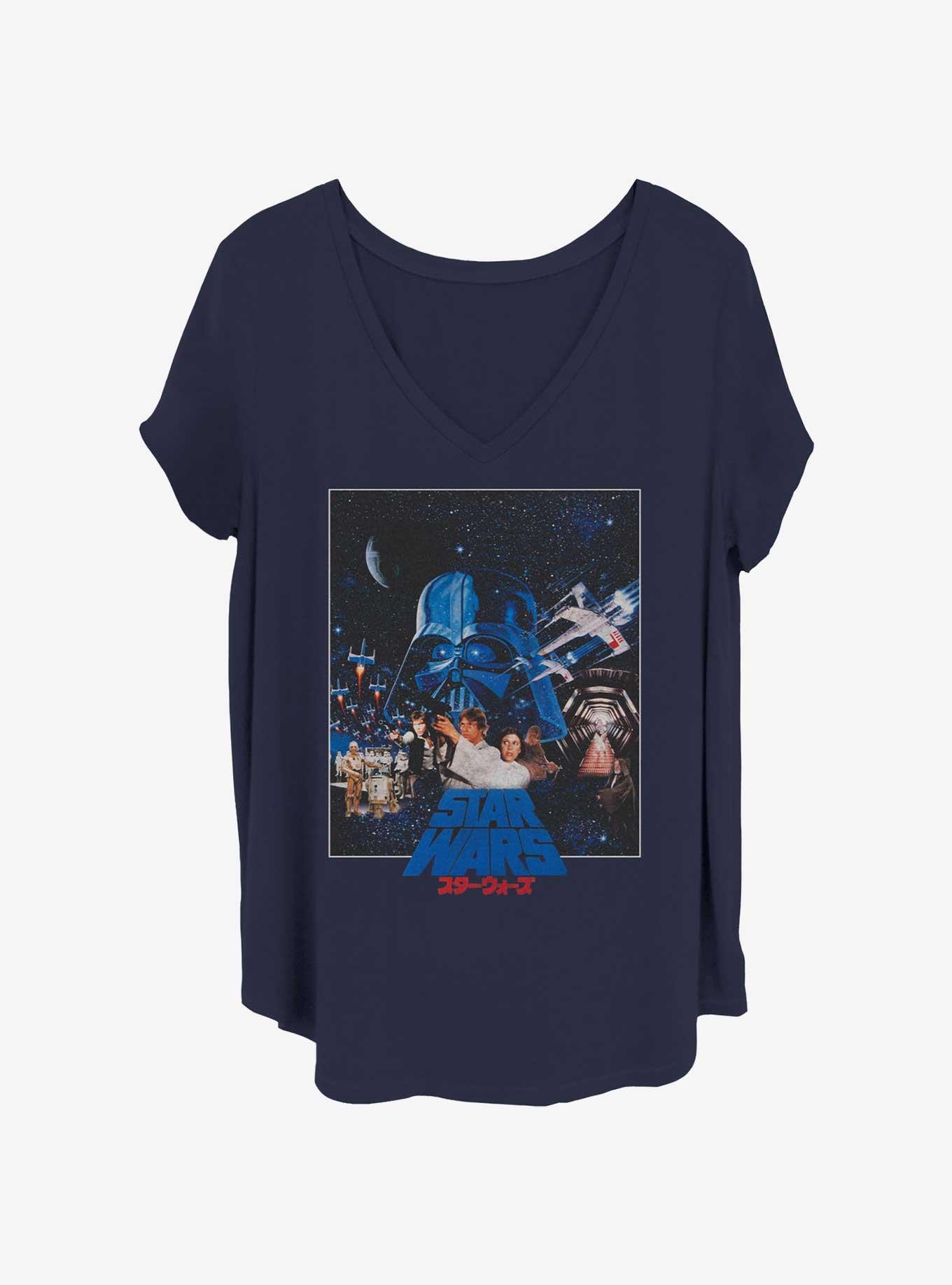 Star Wars Classic Poster Womens T-Shirt Plus Size