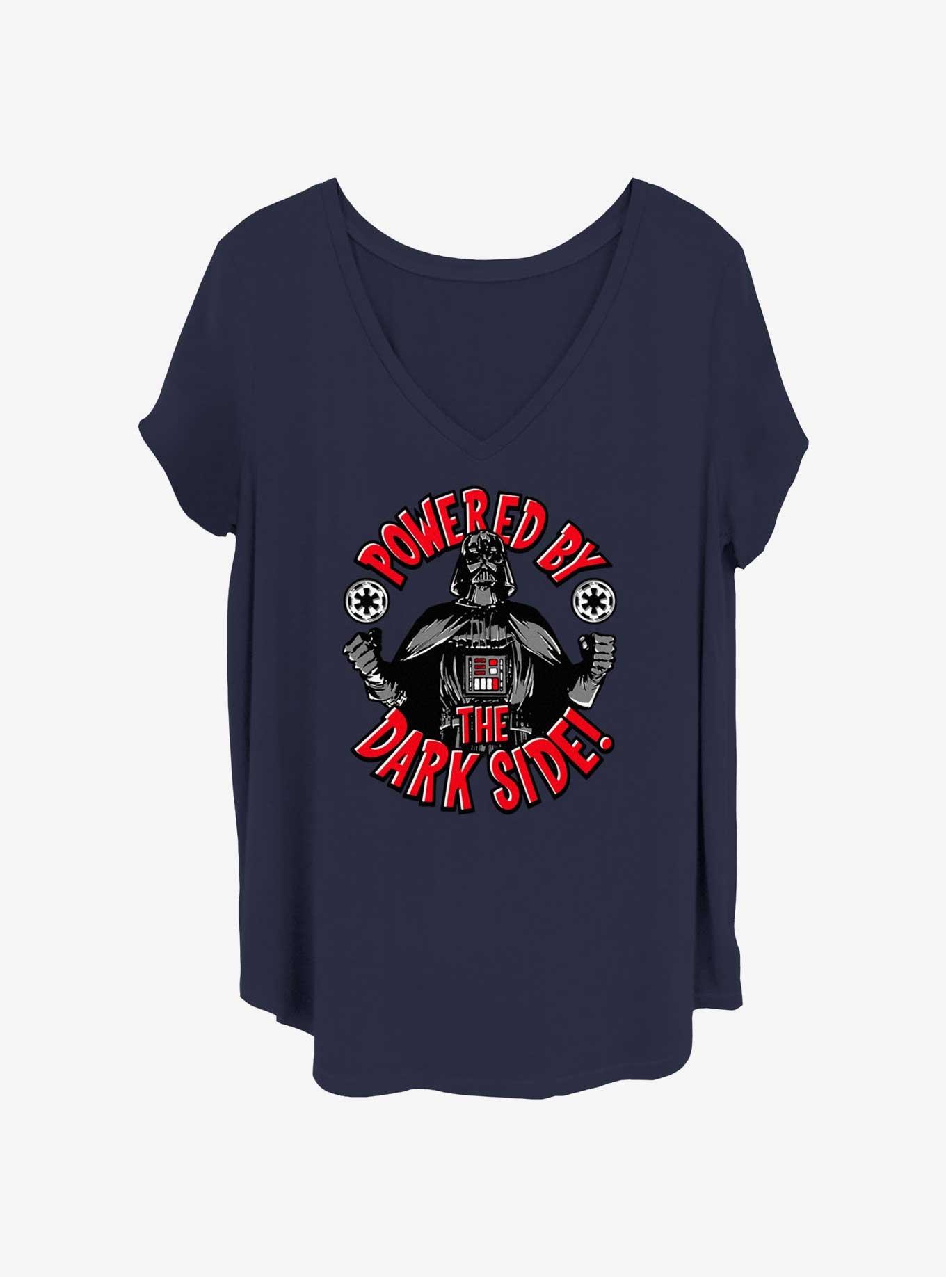 Star Wars Dark Power Womens T-Shirt Plus Size, NAVY, hi-res