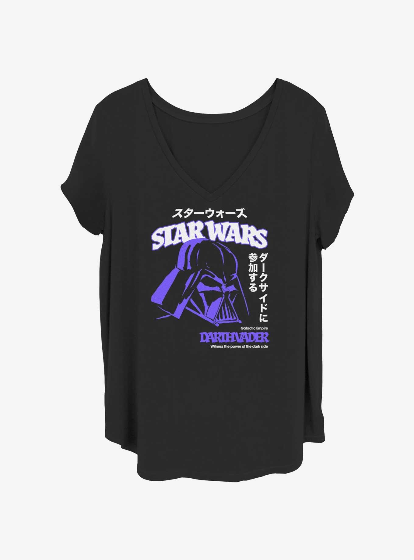 Star Wars Anime Vader Womens T-Shirt Plus Size, BLACK, hi-res