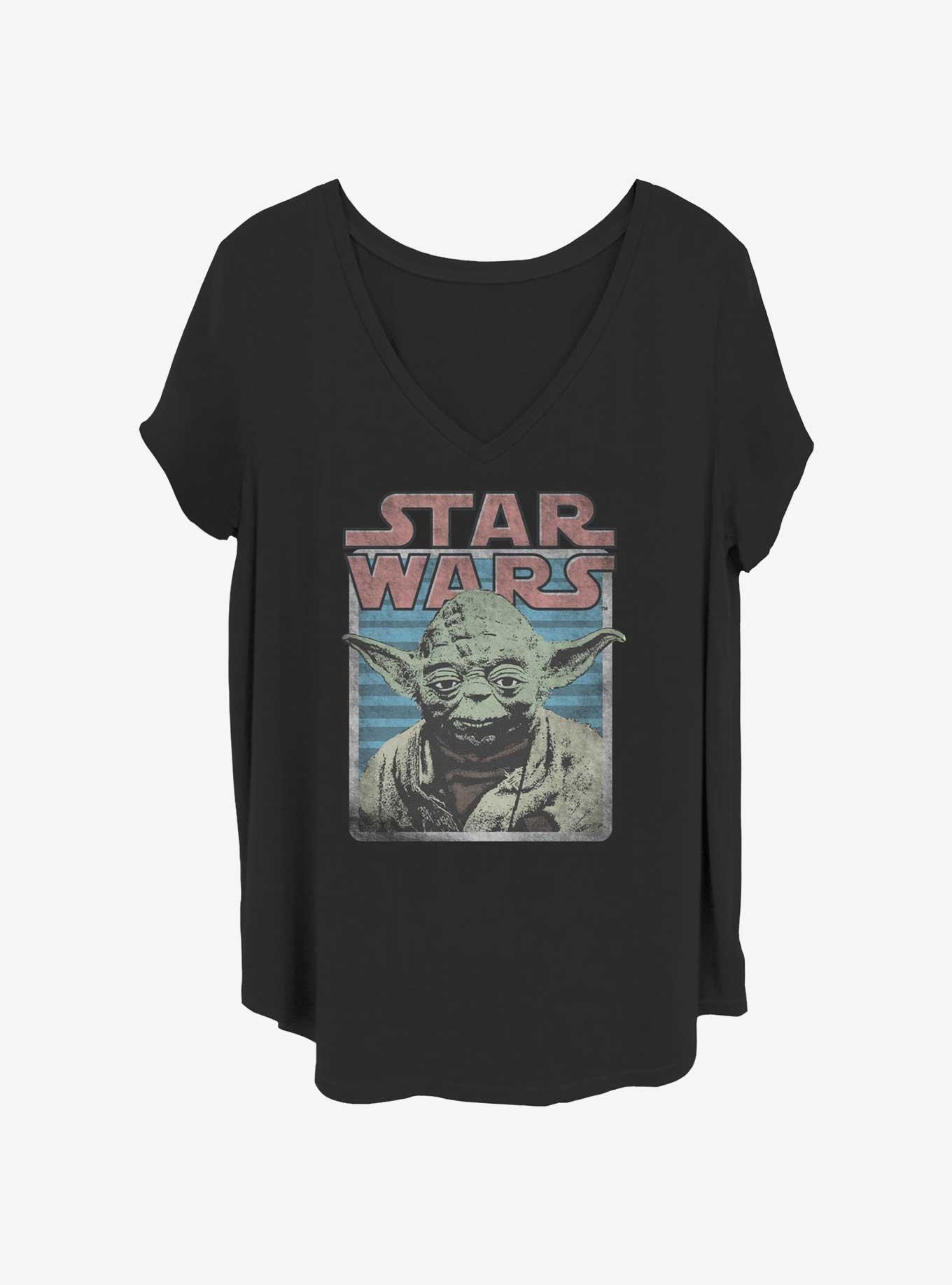 Star Wars Yoda Square Womens T-Shirt Plus Size, BLACK, hi-res