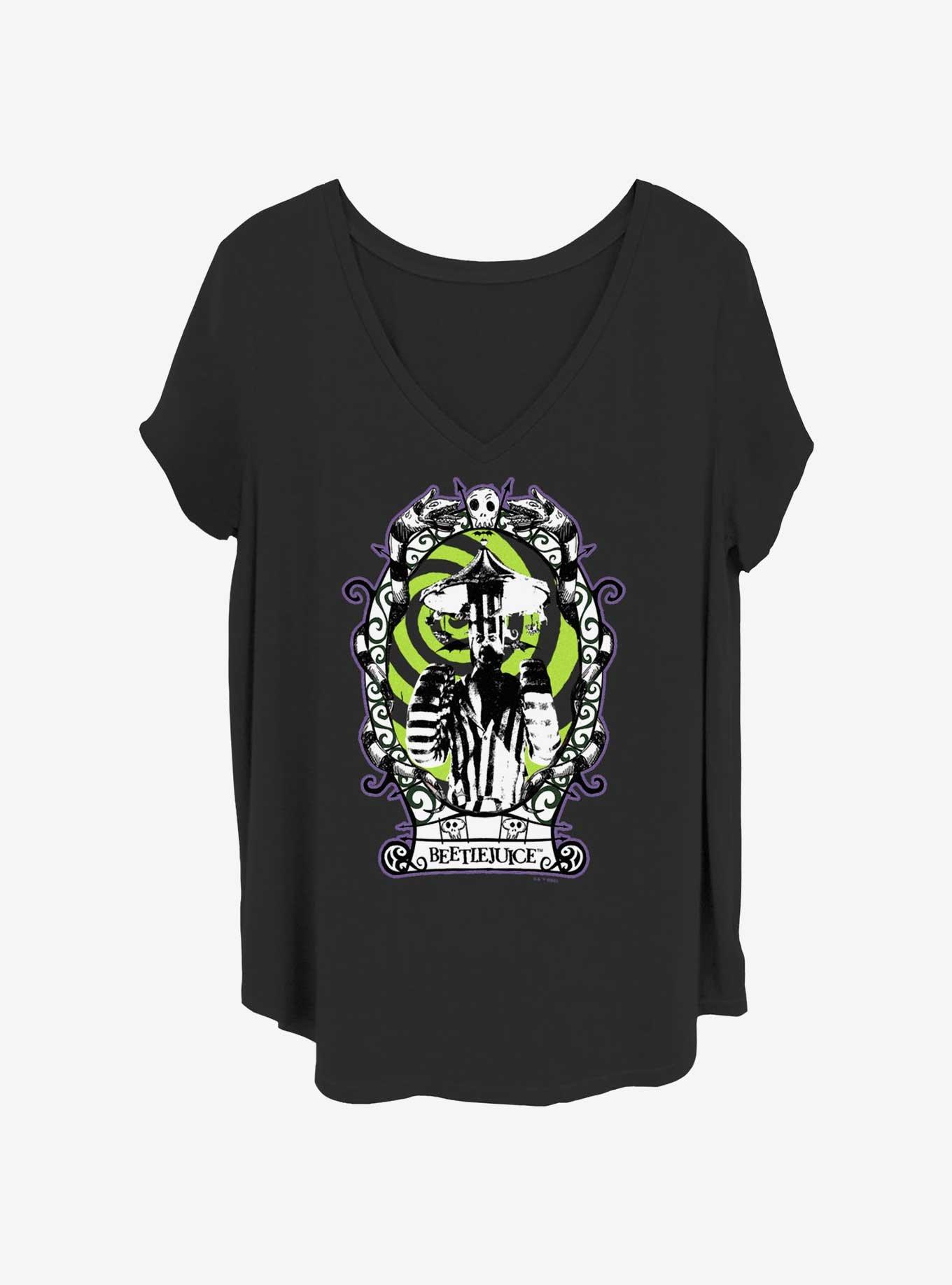 Beetlejuice Framed Womens T-Shirt Plus Size, BLACK, hi-res