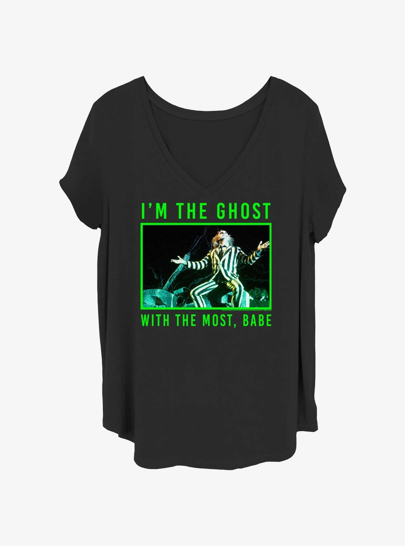 Beetlejuice The Most Ghost, Babe Womens T-Shirt Plus Size, BLACK, hi-res