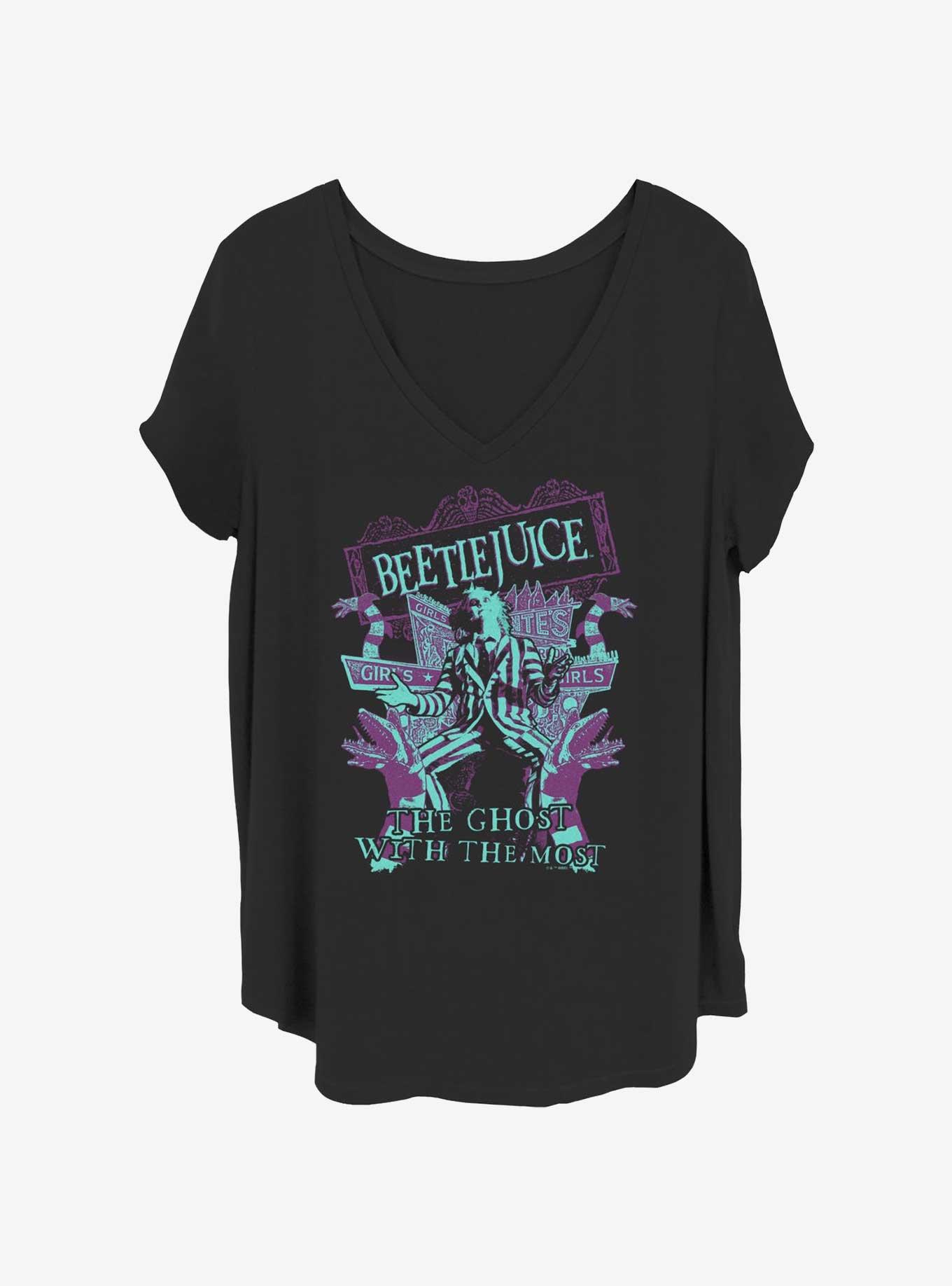 Beetlejuice Welcome The Ghost With The Most Womens T-Shirt Plus Size, , hi-res