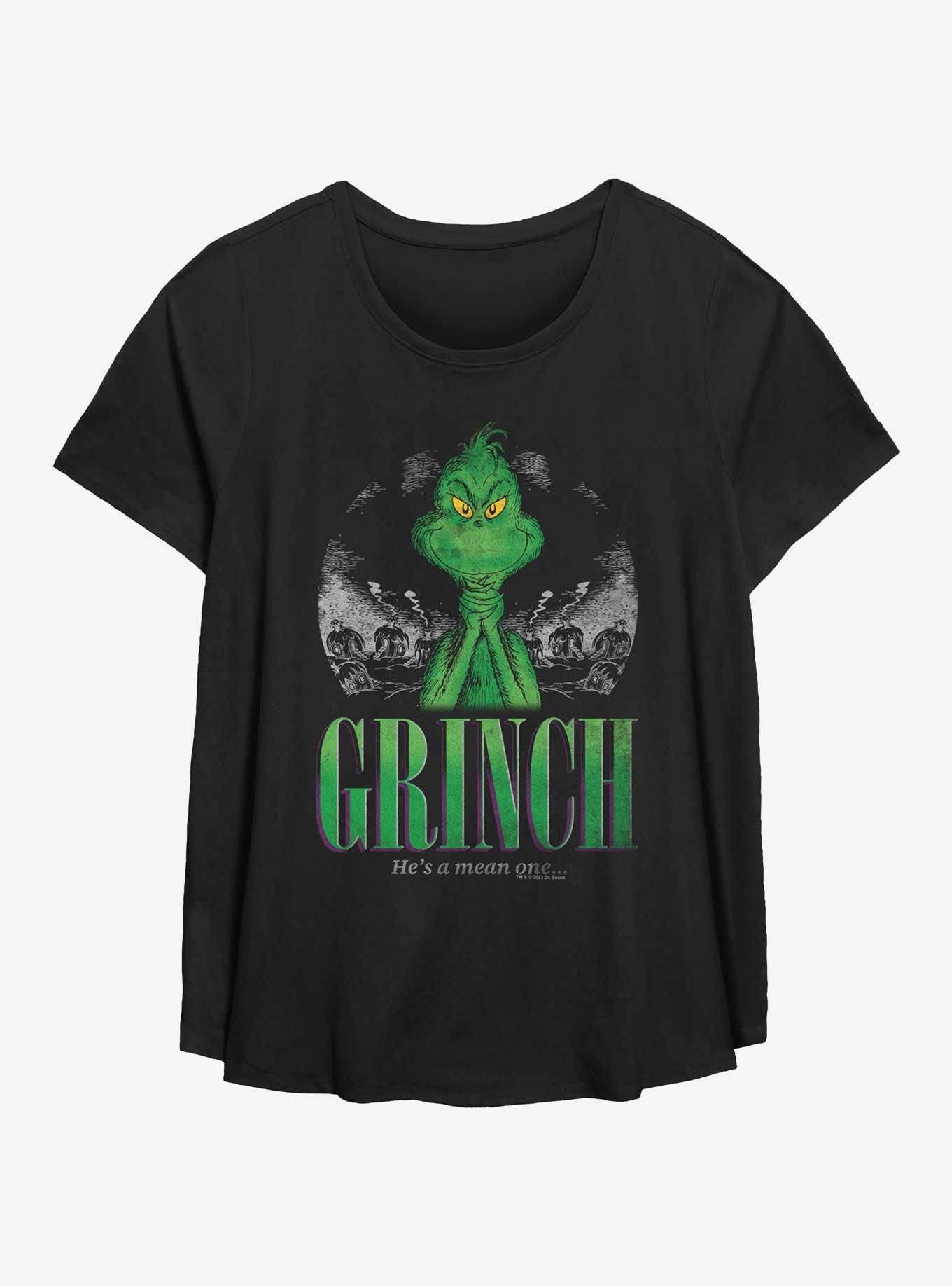 Dr. Seuss Mean One Womens T-Shirt Plus Size, BLACK, hi-res
