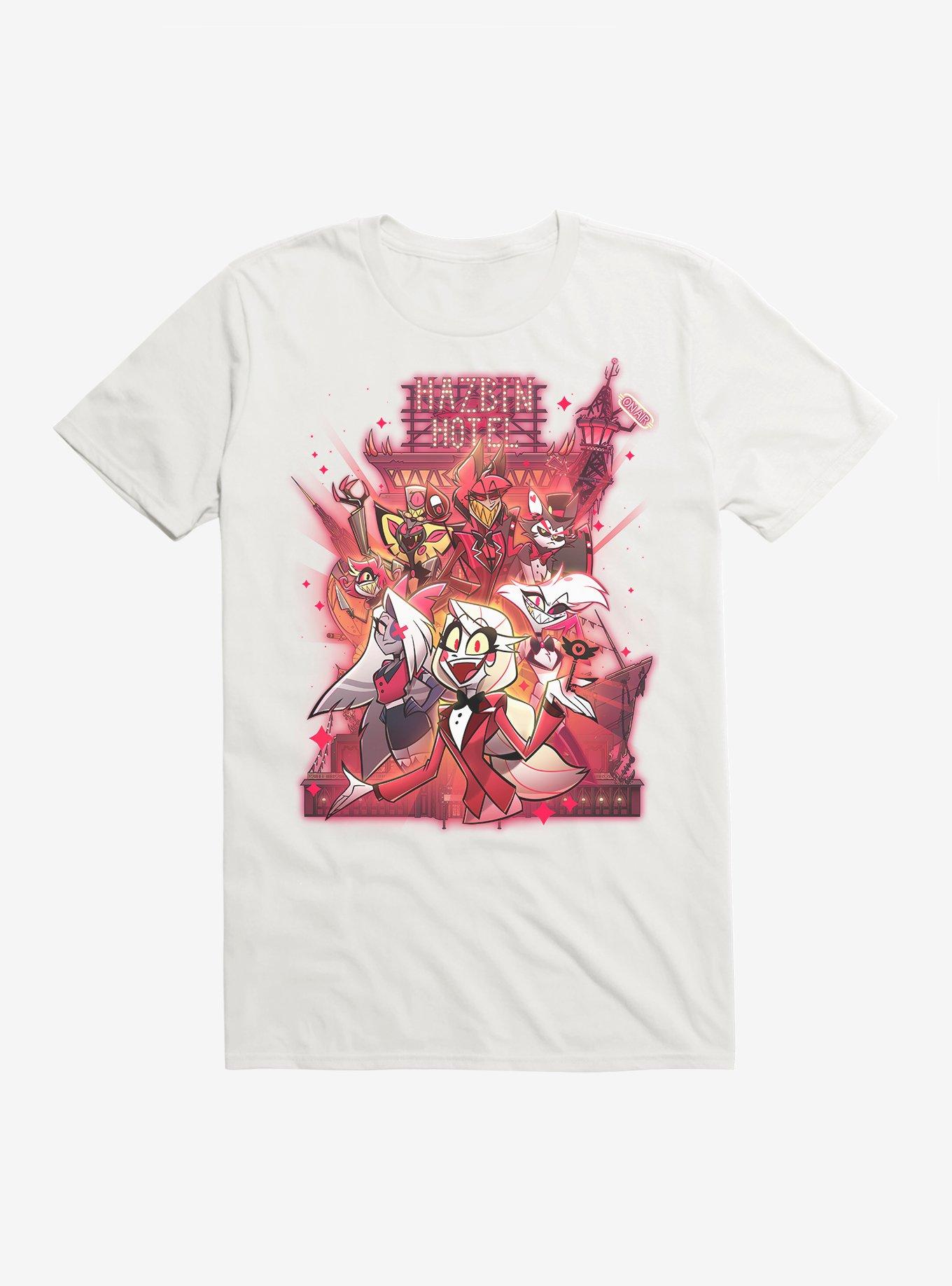 Hazbin Hotel Logo T-Shirt, WHITE, hi-res