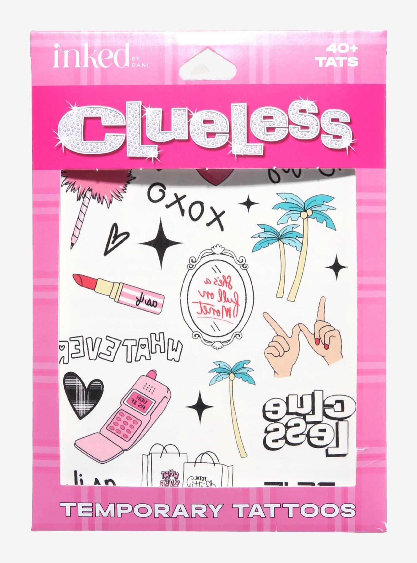 INKED By Dani Clueless Icons Temporary Tattoo Set