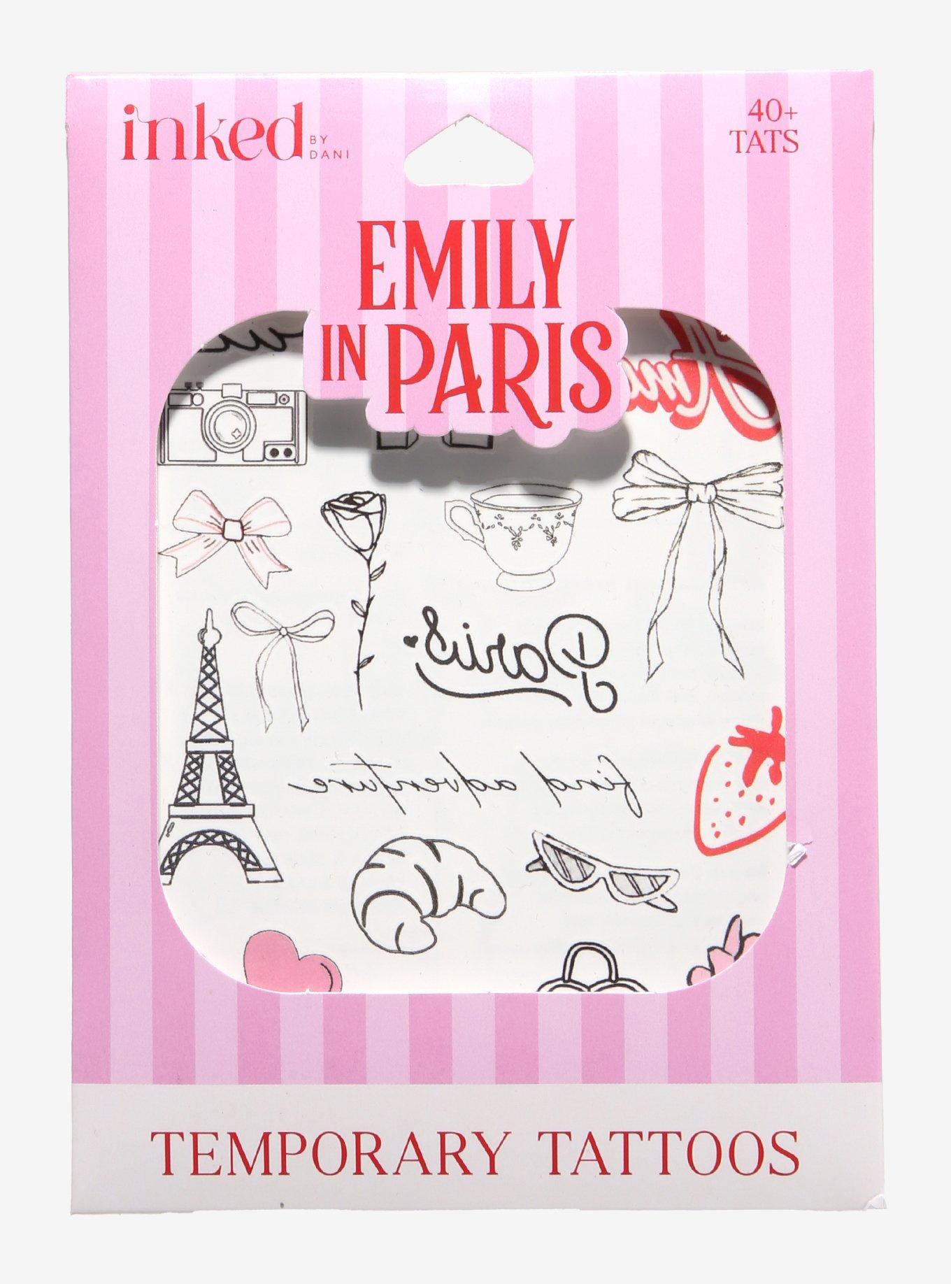 INKED By Dani Emily In Paris Temporary Tattoo Set, , hi-res