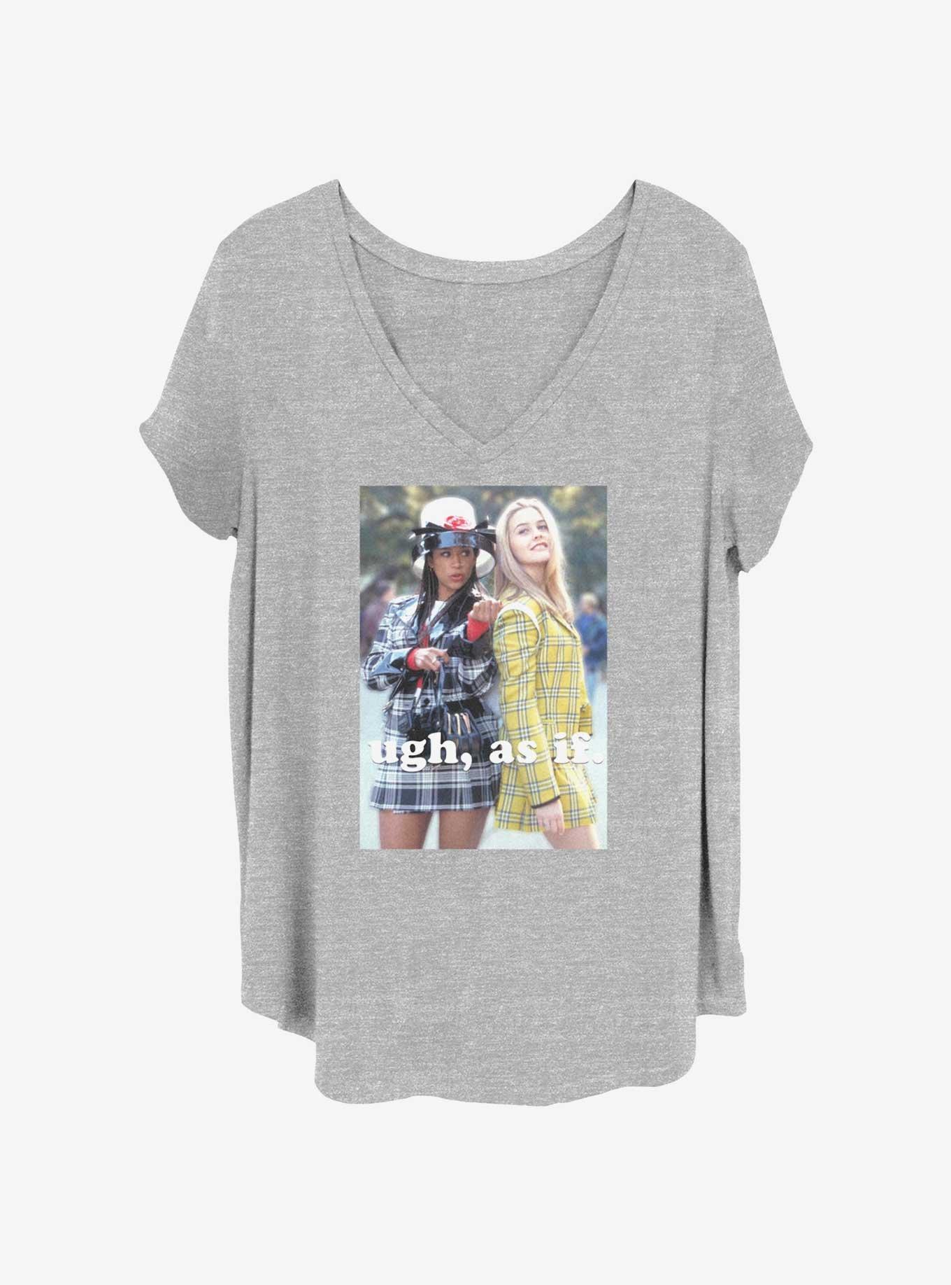 Clueless As If Womens T-Shirt Plus Size, , hi-res