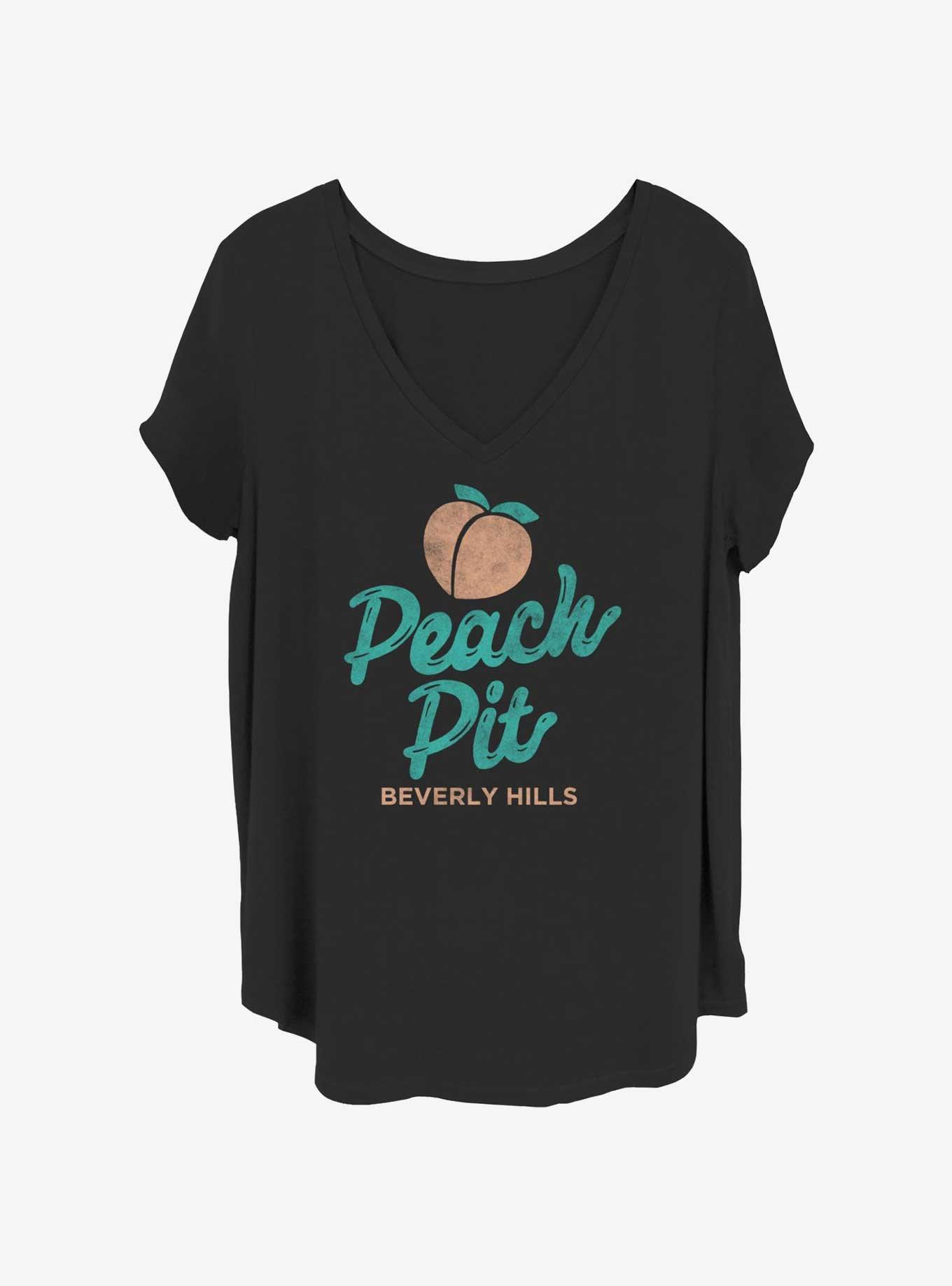 Beverly Hills 90210 Peach Pit Womens T-Shirt Plus Size, BLACK, hi-res