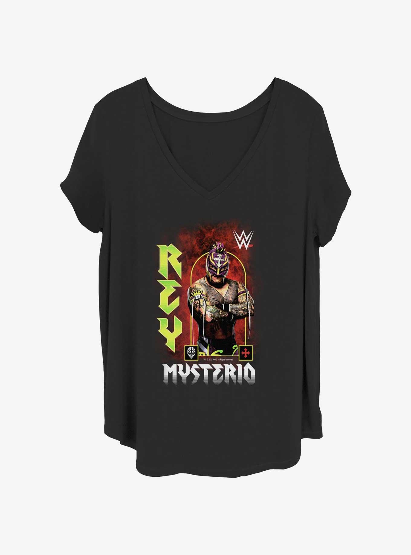 WWE El Rey Womens T-Shirt Plus Size, BLACK, hi-res view 1