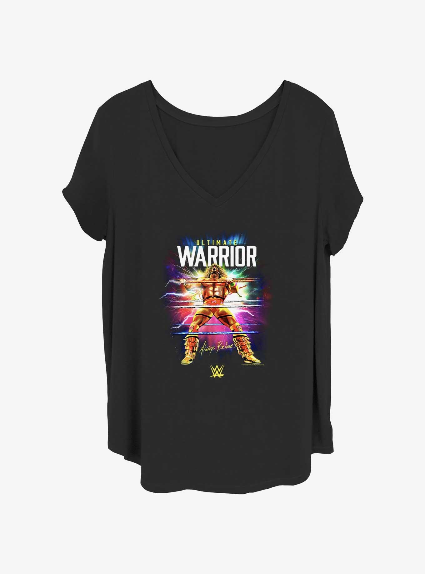 WWE Warrior Blast Womens T-Shirt Plus Size, BLACK, hi-res view 1
