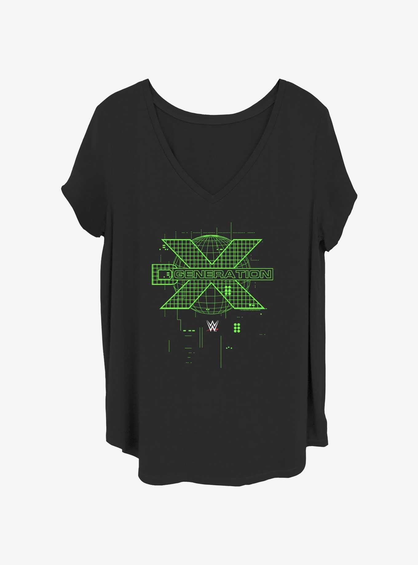 WWE Cyber Womens T-Shirt Plus Size, BLACK, hi-res view 1