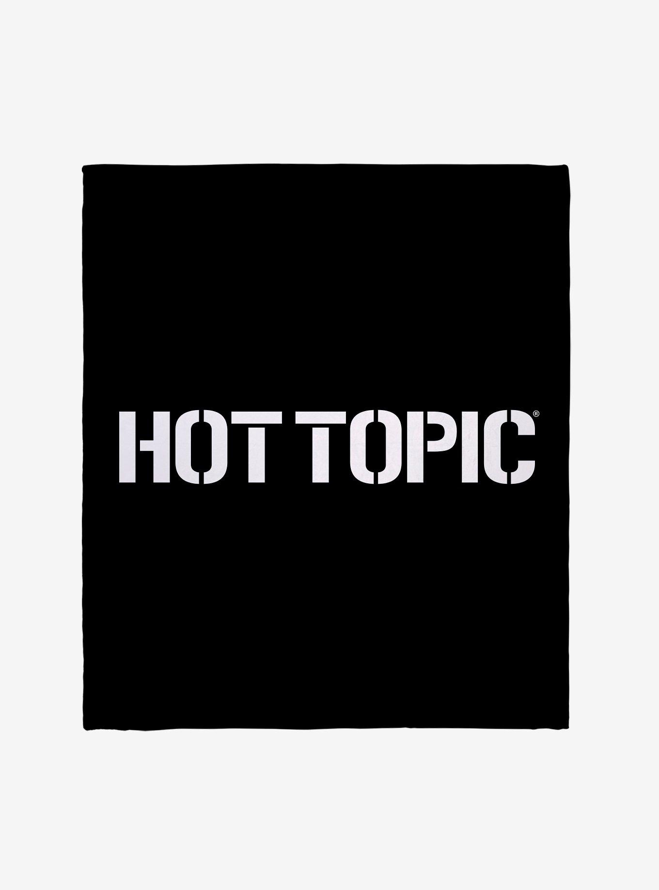 Hot Topic Stencil Logo Throw Blanket, , hi-res